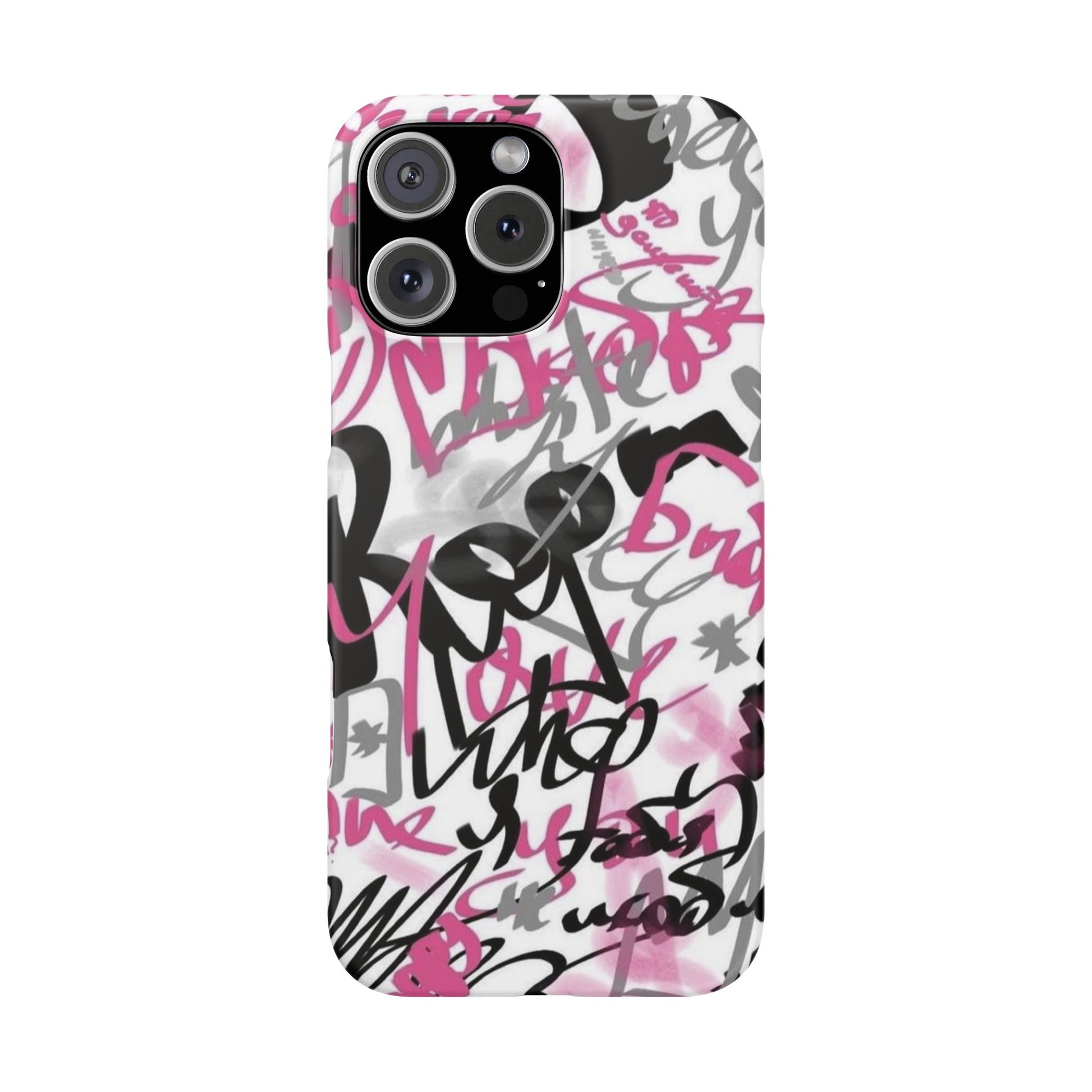 Trendy Graffiti Snap Cases for iPhone - Stylish Protection with Vibrant Art