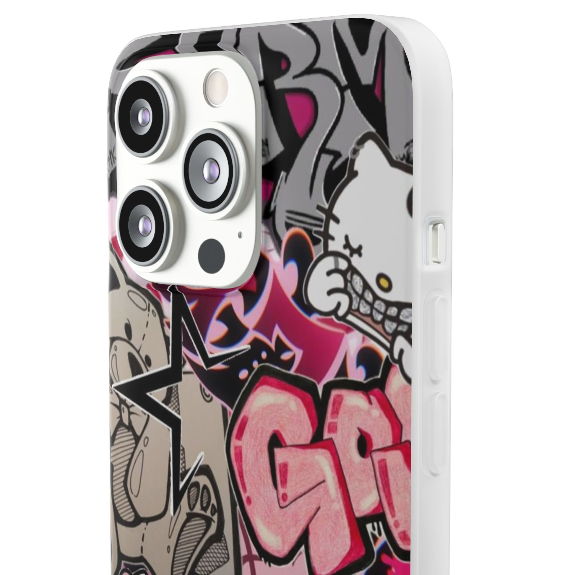 Urban Graffiti Flexi Cases - Colorful Street Art Phone Cover for Trendsetters