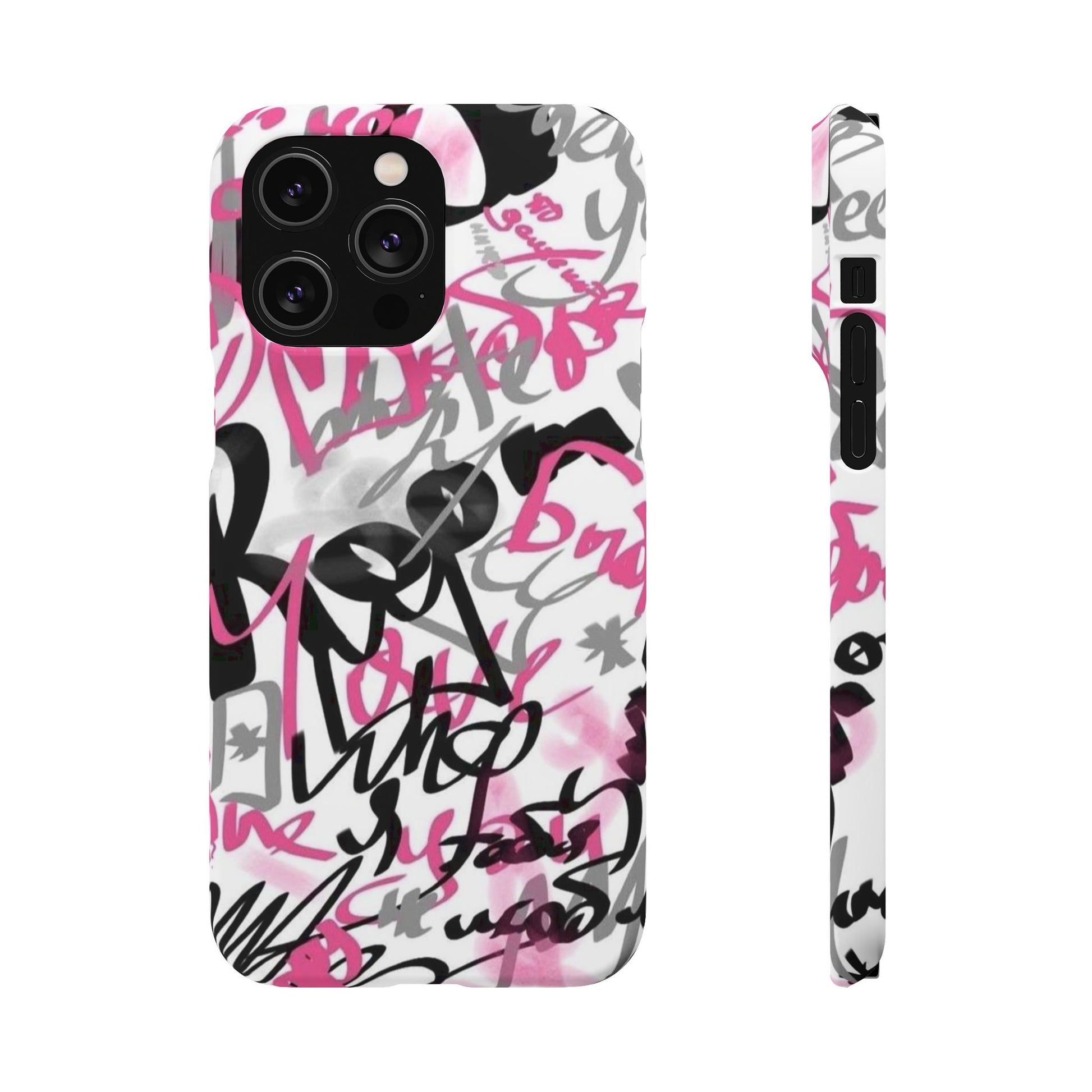 Trendy Graffiti Snap Cases for iPhone - Stylish Protection with Vibrant Art