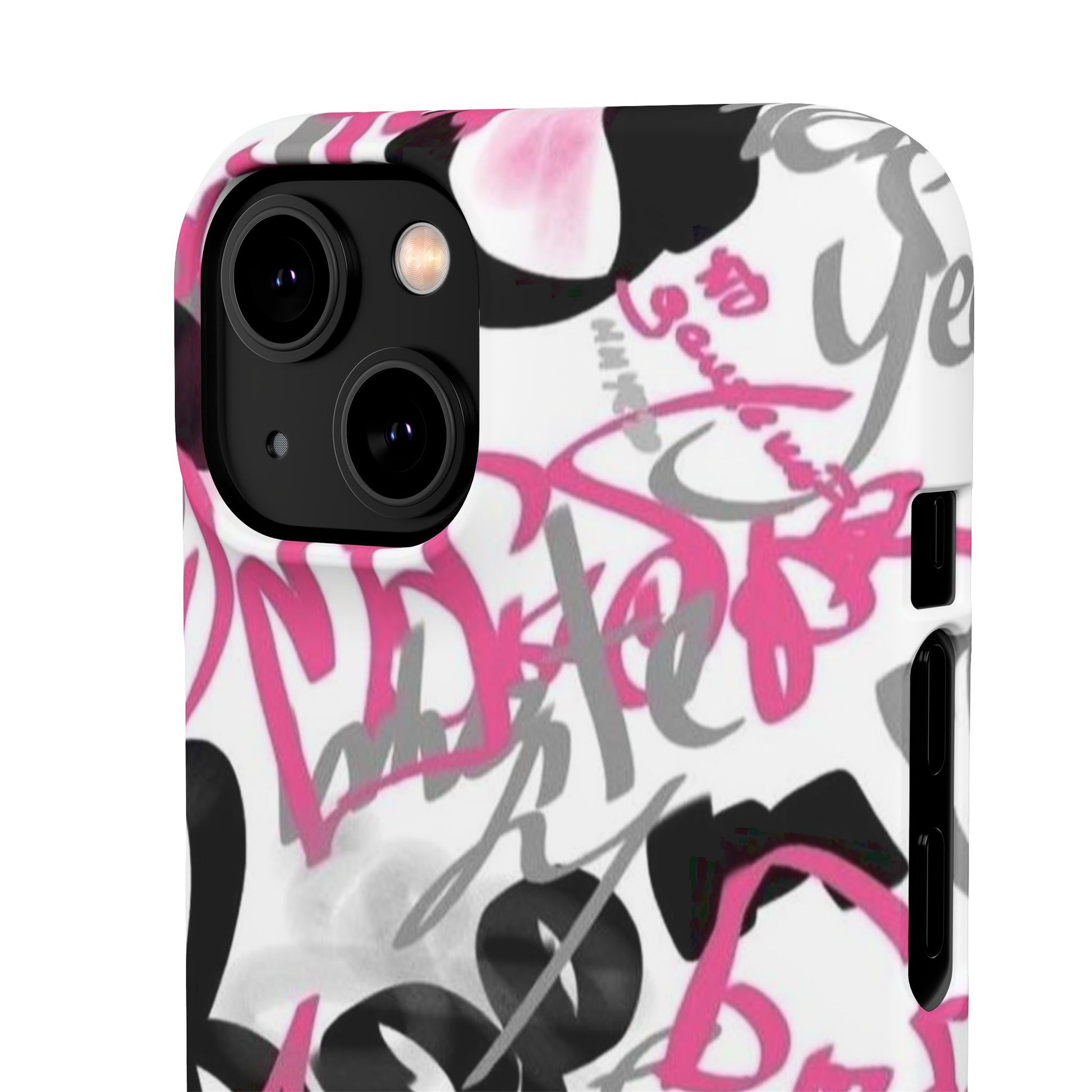 Trendy Graffiti Snap Cases for iPhone - Stylish Protection with Vibrant Art
