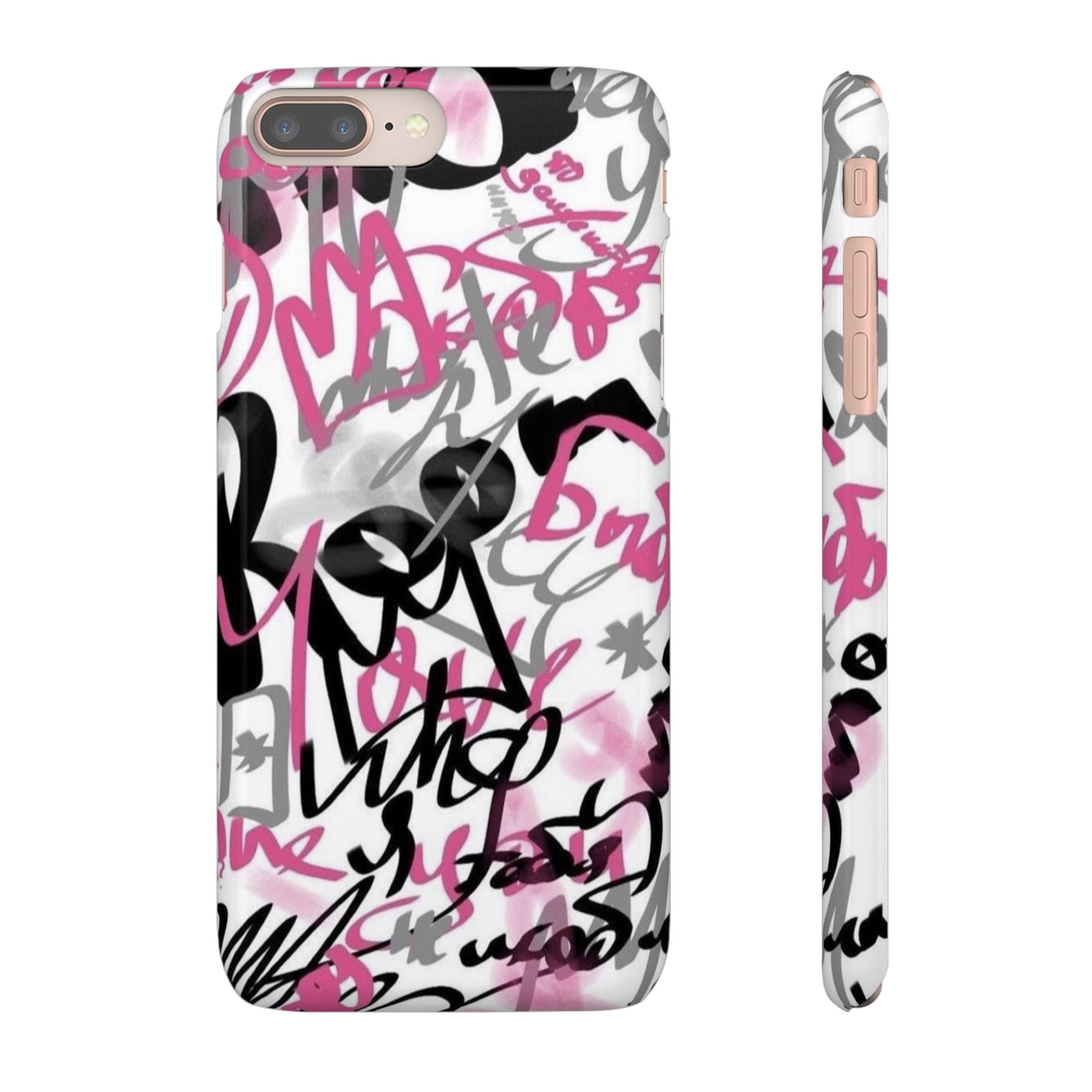 Trendy Graffiti Snap Cases for iPhone - Stylish Protection with Vibrant Art