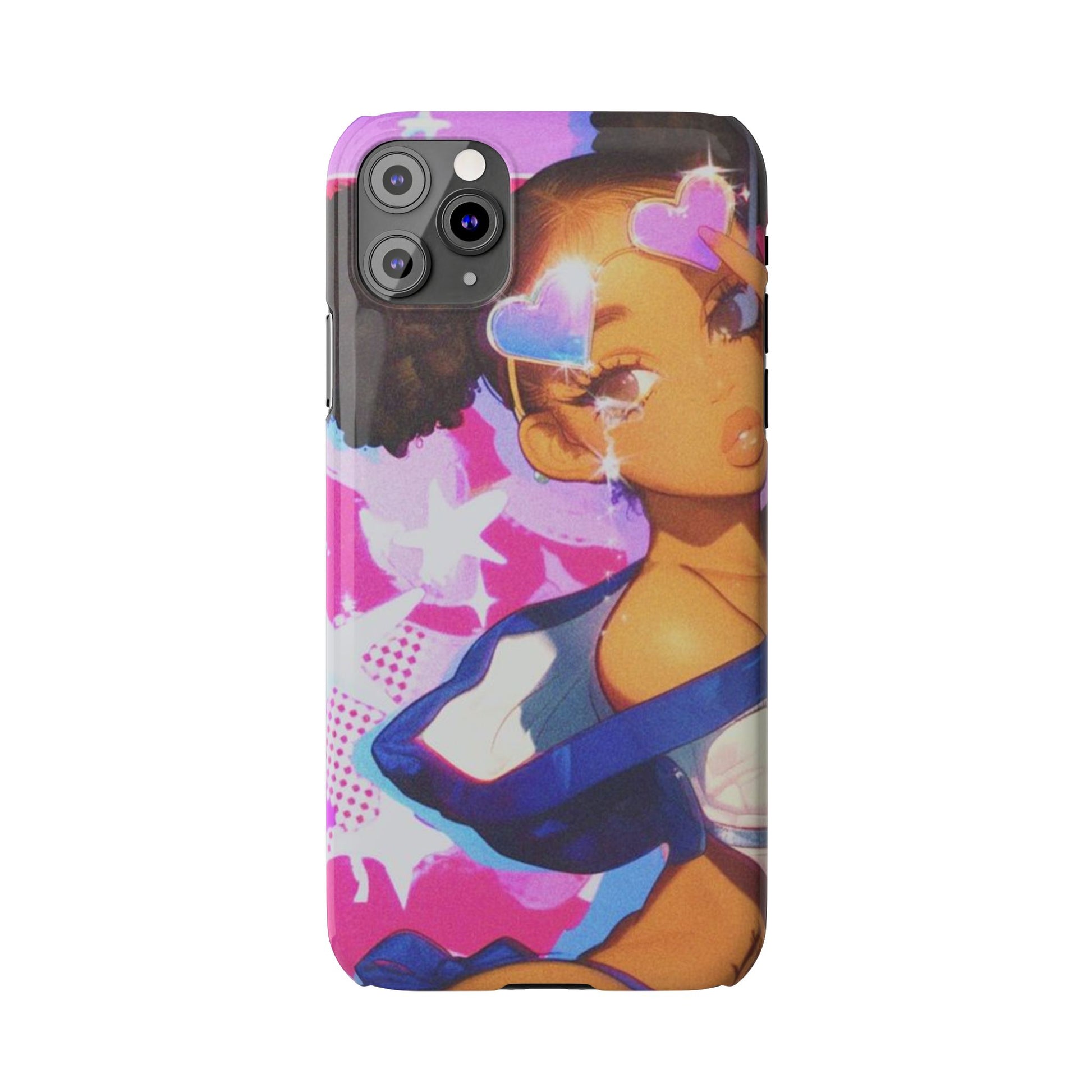 Colorful Anime Slim Phone Cases | Cute Phone Cover, Kawaii Aesthetic, Cartoon Girl, Gifts for Her, Trendy Accessory