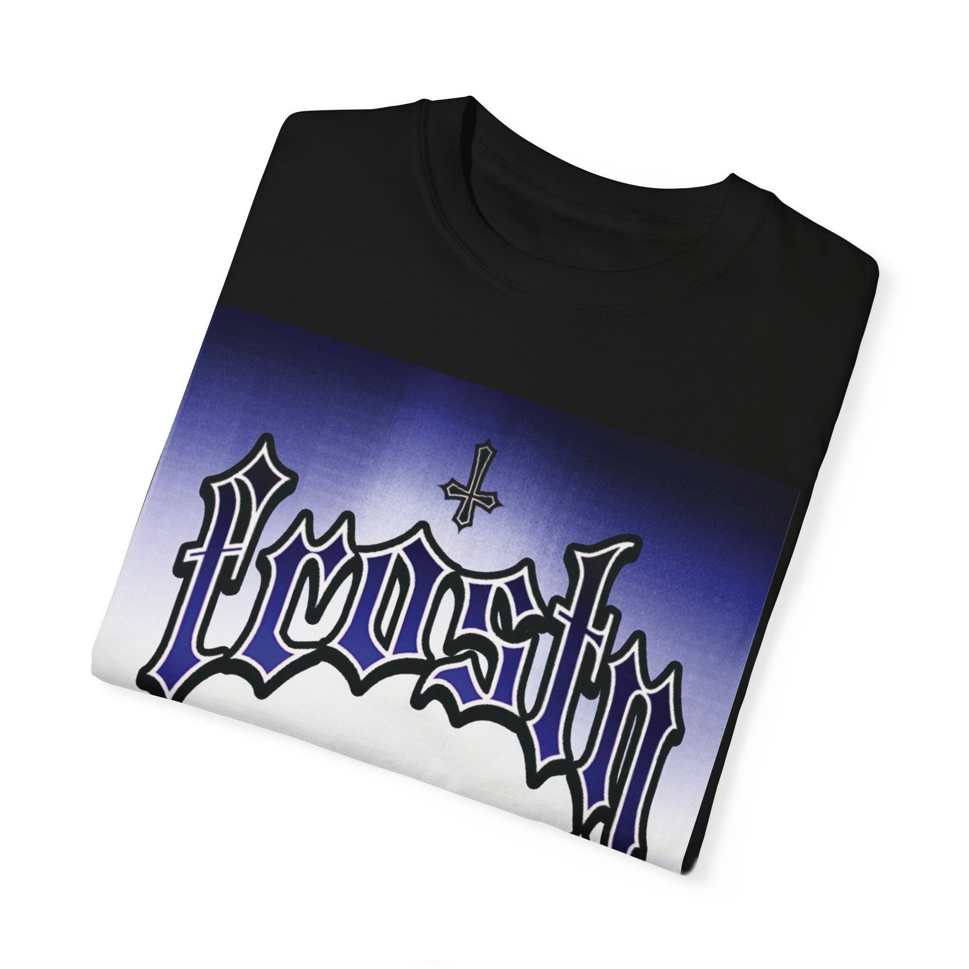 Frosty Male Garment-Dyed T-shirt - Cool Graphic Tee for Streetwear Lovers