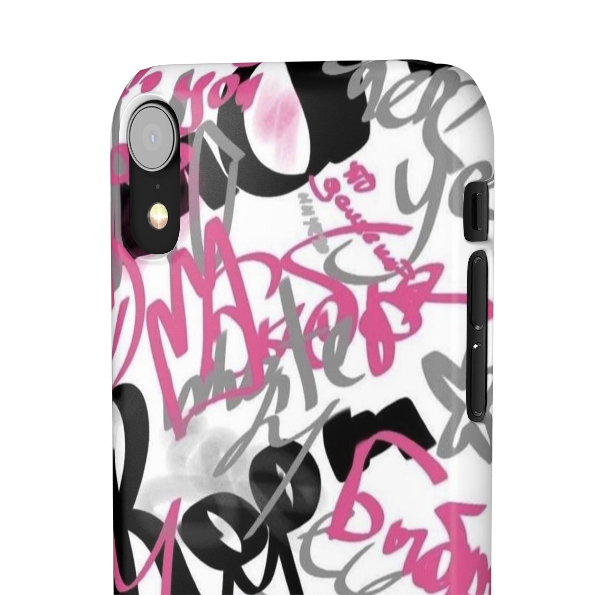Trendy Graffiti Snap Cases for iPhone - Stylish Protection with Vibrant Art