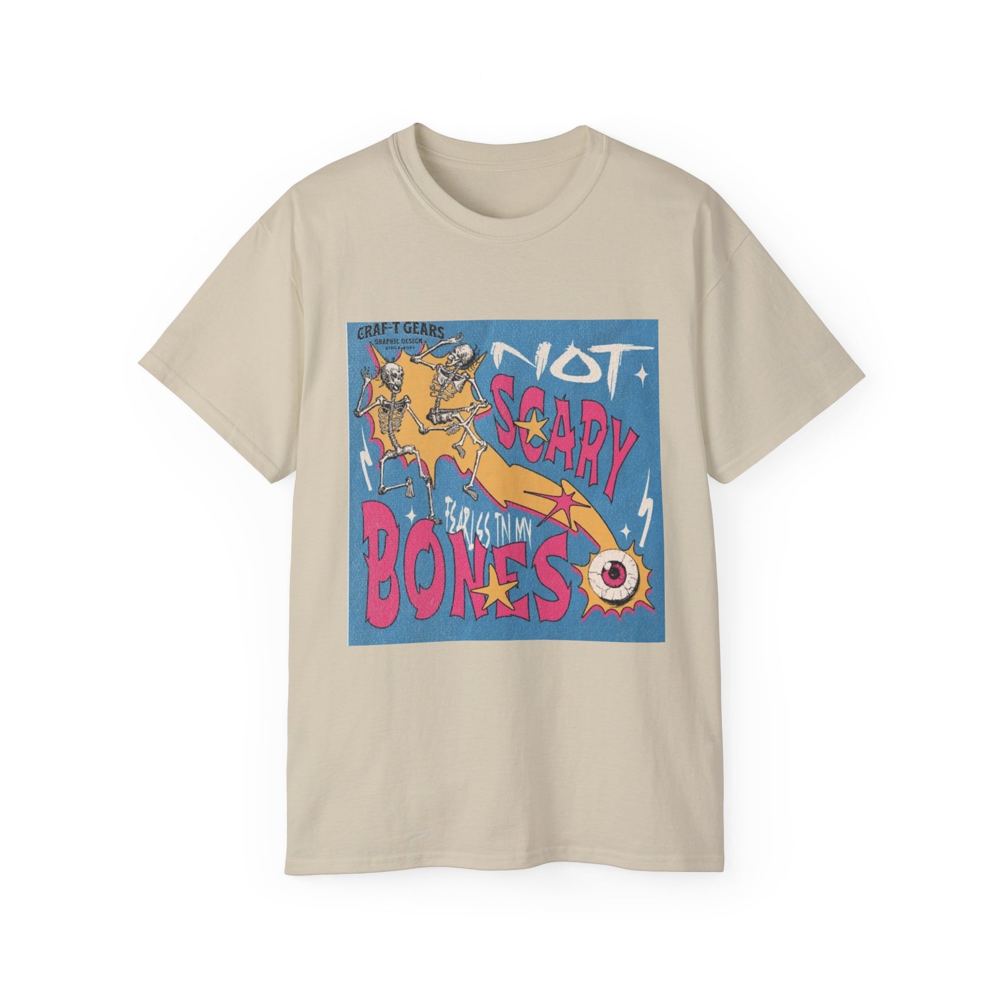 Not Scary Bones Unisex Ultra Cotton Tee - Fun Graphic T-Shirt for Halloween and Everyday Wear