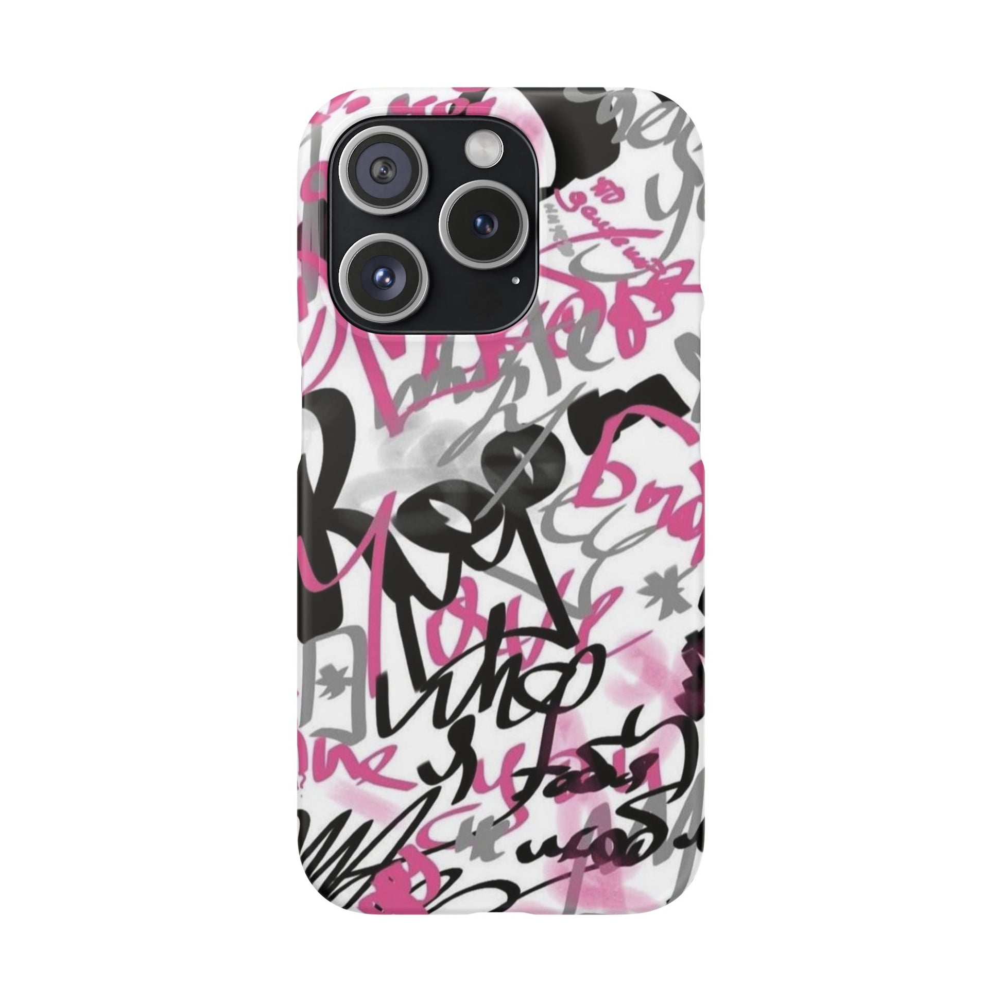 Trendy Graffiti Snap Cases for iPhone - Stylish Protection with Vibrant Art