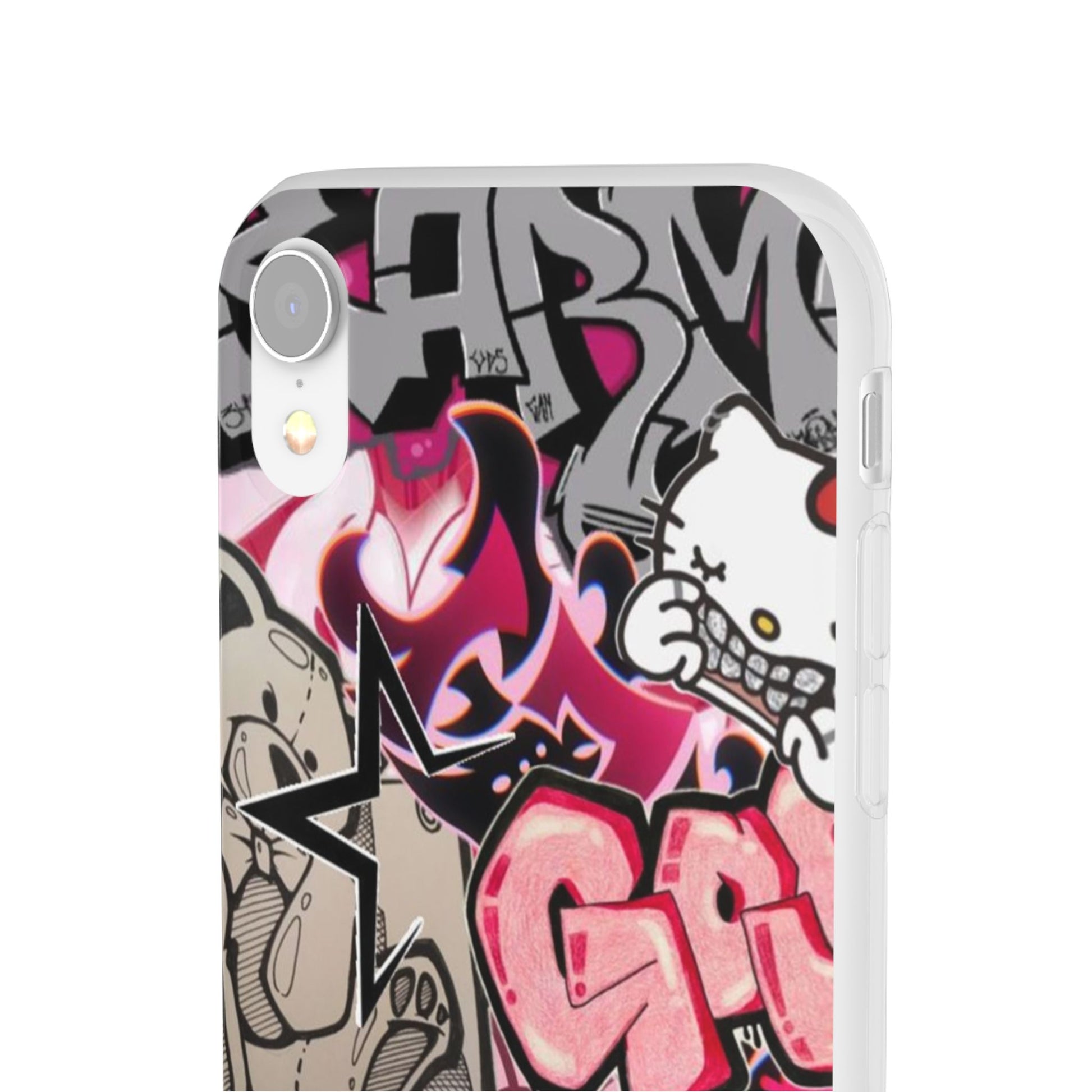 Urban Graffiti Flexi Cases - Colorful Street Art Phone Cover for Trendsetters