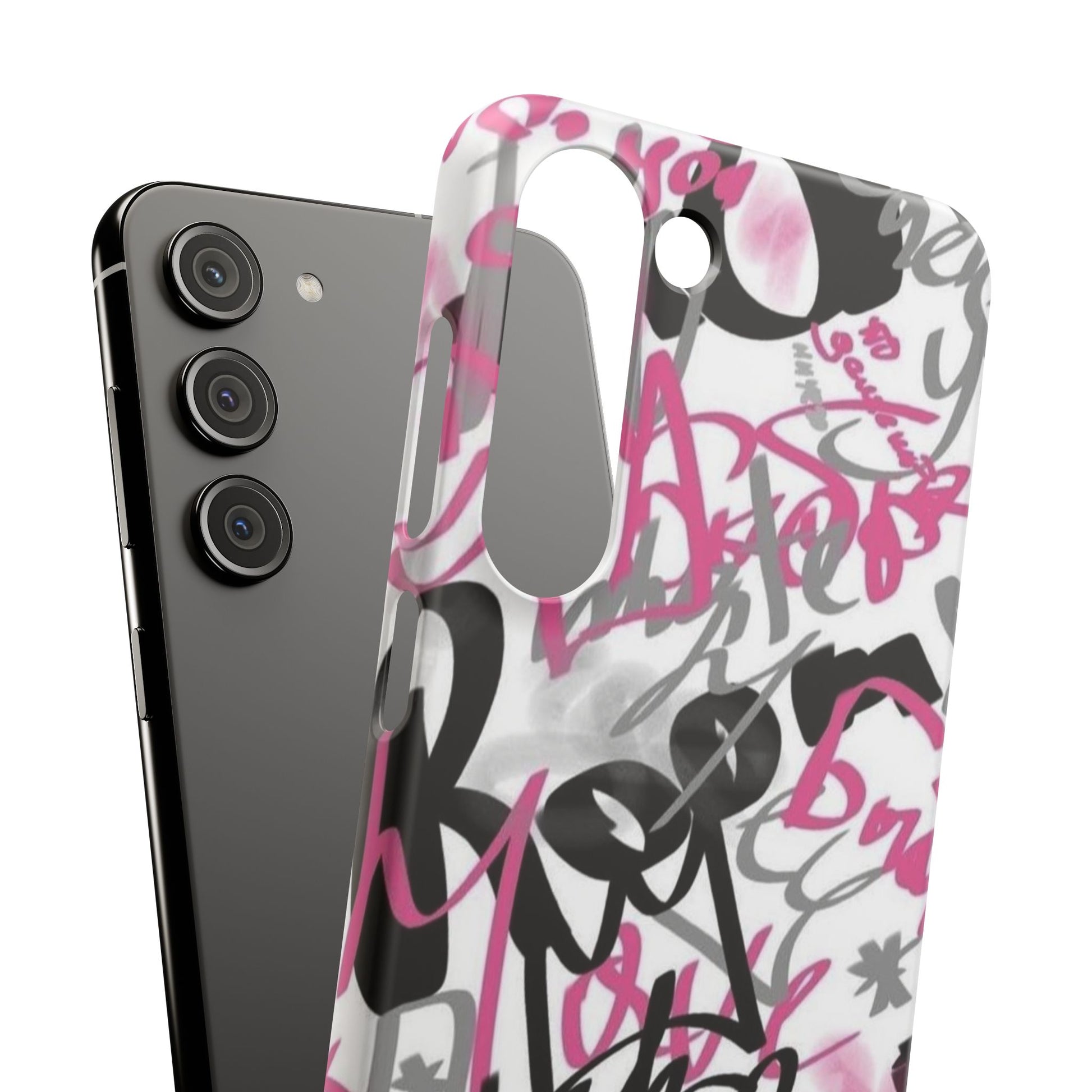 Trendy Graffiti Snap Cases for iPhone - Stylish Protection with Vibrant Art