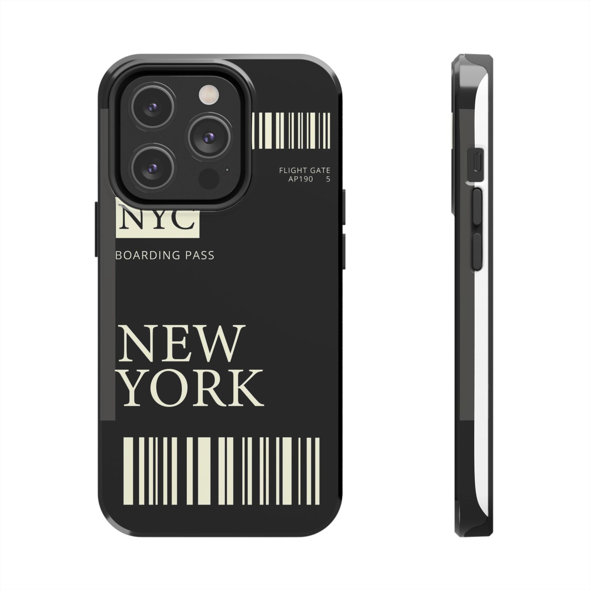 NYC Boarding Pass Phone Case – Tough Protective Cover for Travelers