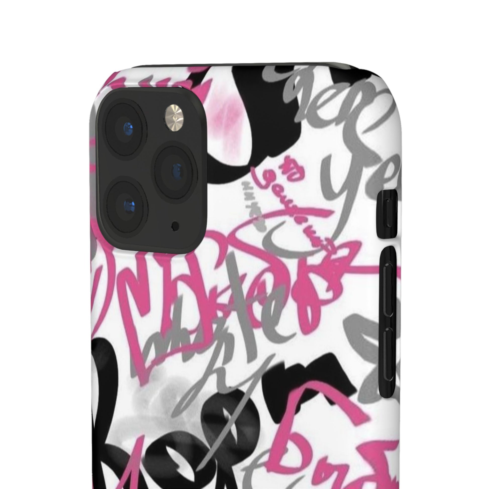 Trendy Graffiti Snap Cases for iPhone - Stylish Protection with Vibrant Art