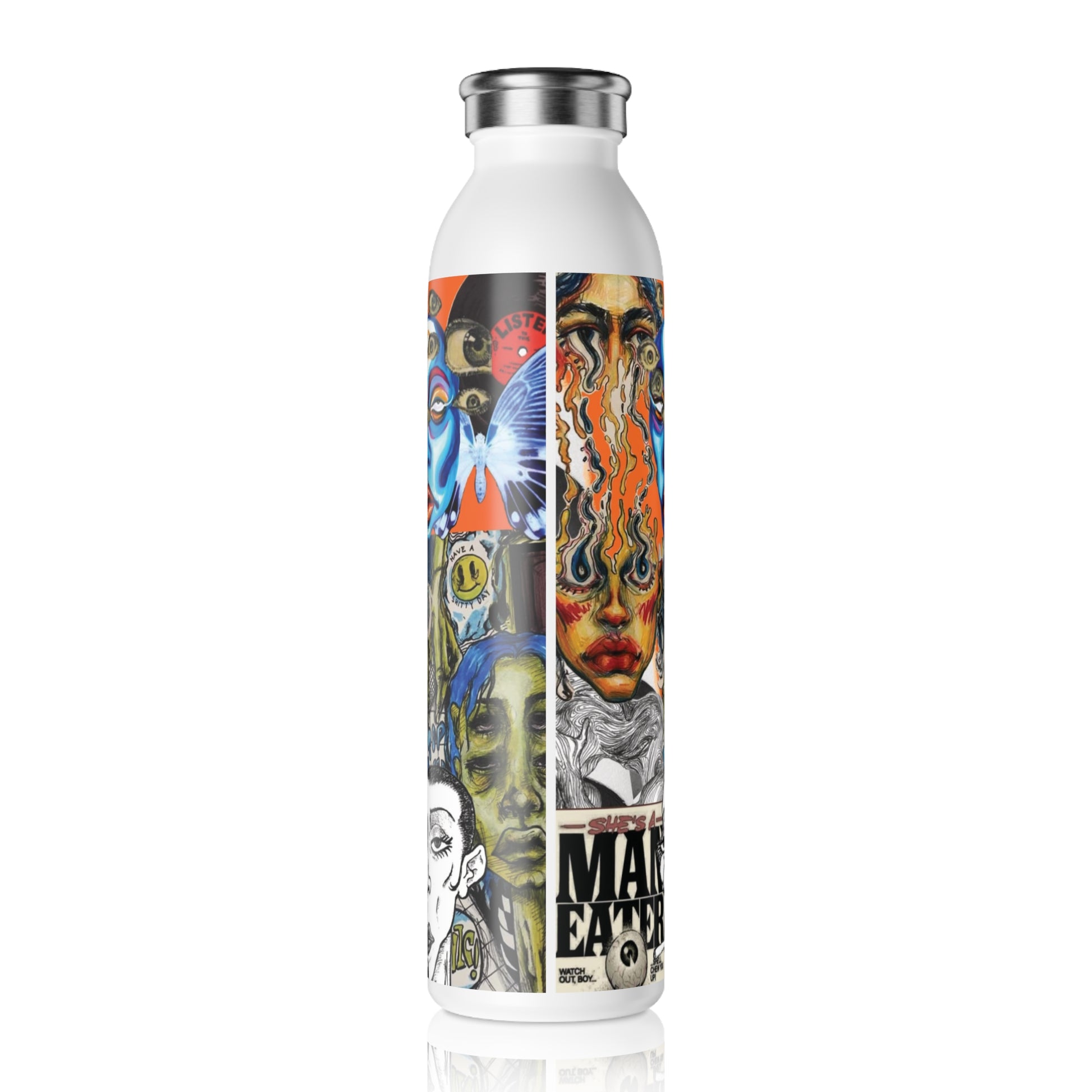 Artistic Water Bottle Design for Eco-Friendly Hydration