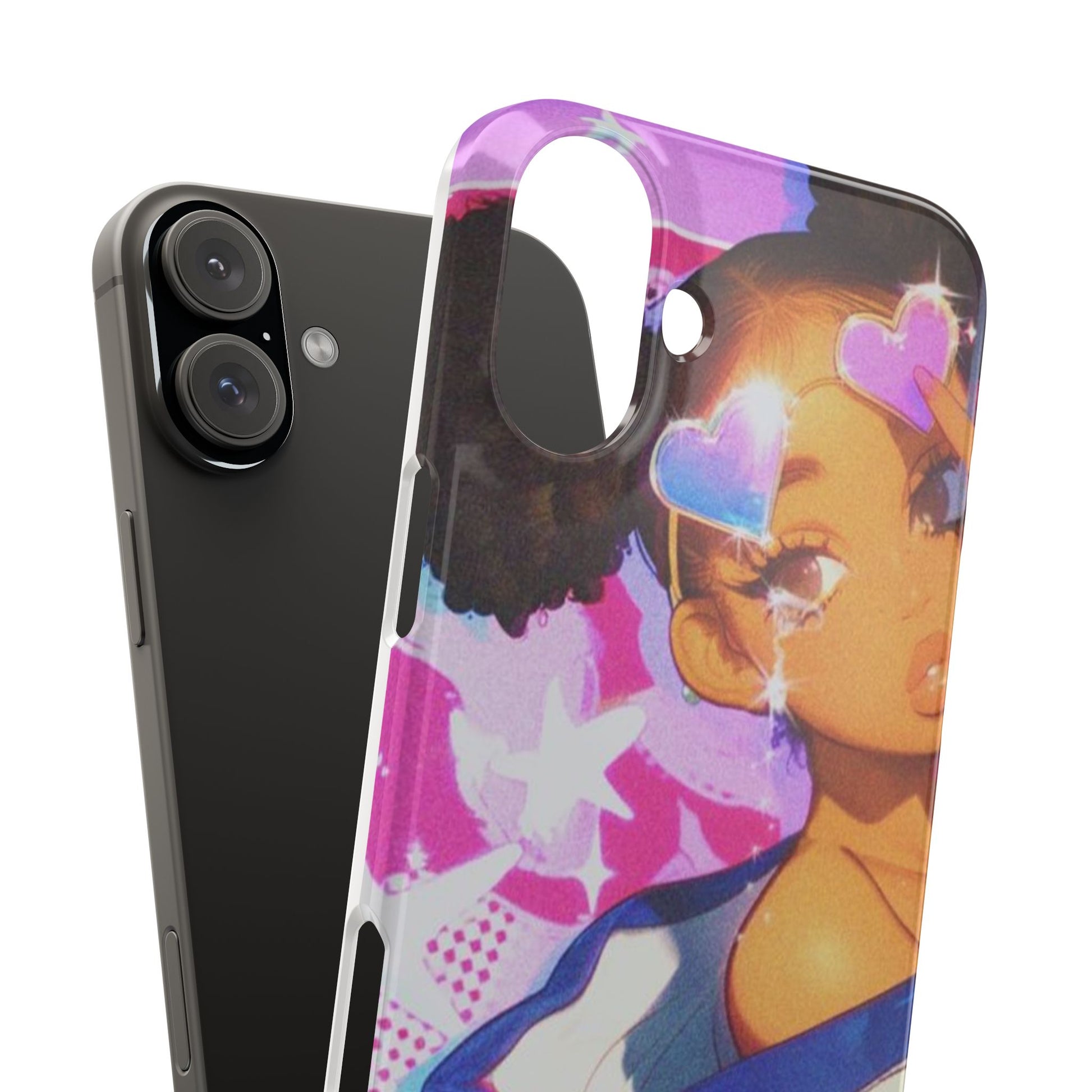 Colorful Anime Slim Phone Cases | Cute Phone Cover, Kawaii Aesthetic, Cartoon Girl, Gifts for Her, Trendy Accessory