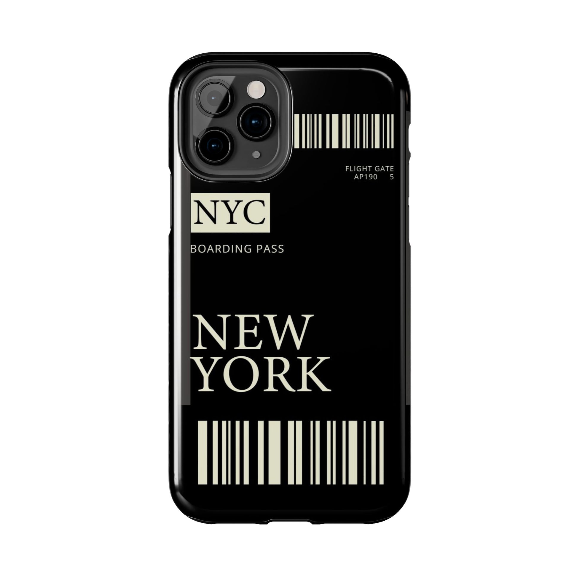 NYC Boarding Pass Phone Case – Tough Protective Cover for Travelers