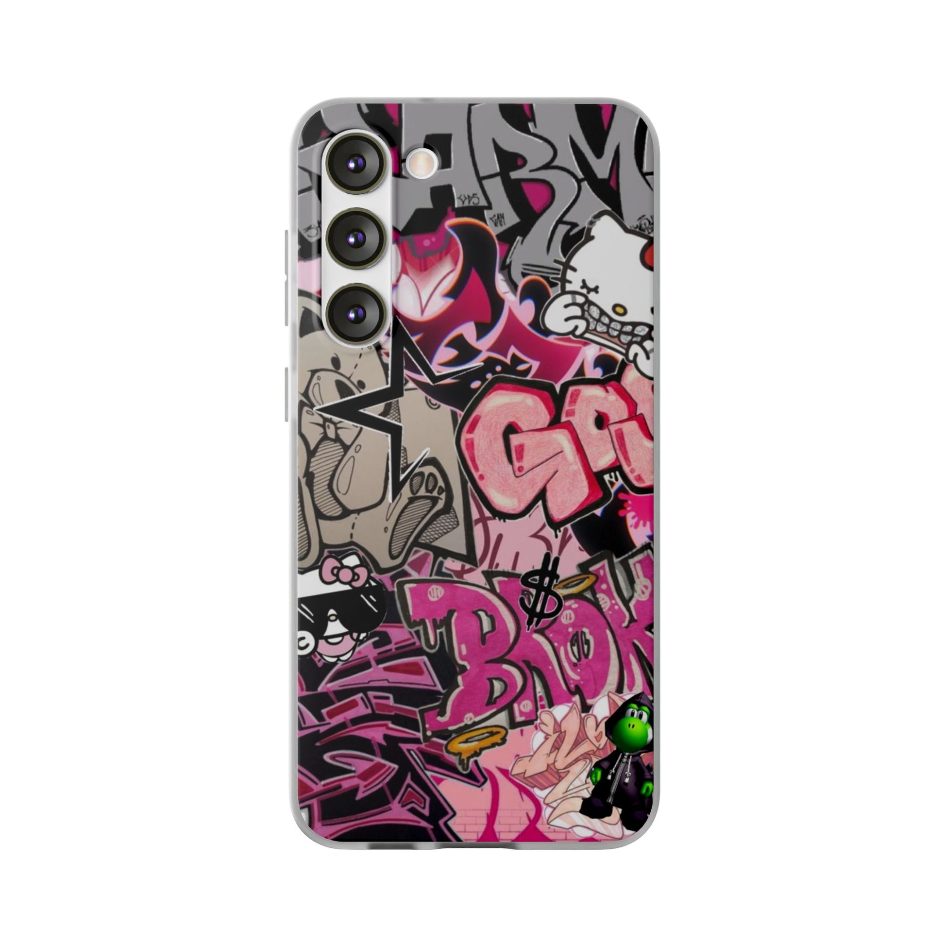 Urban Graffiti Flexi Cases - Colorful Street Art Phone Cover for Trendsetters