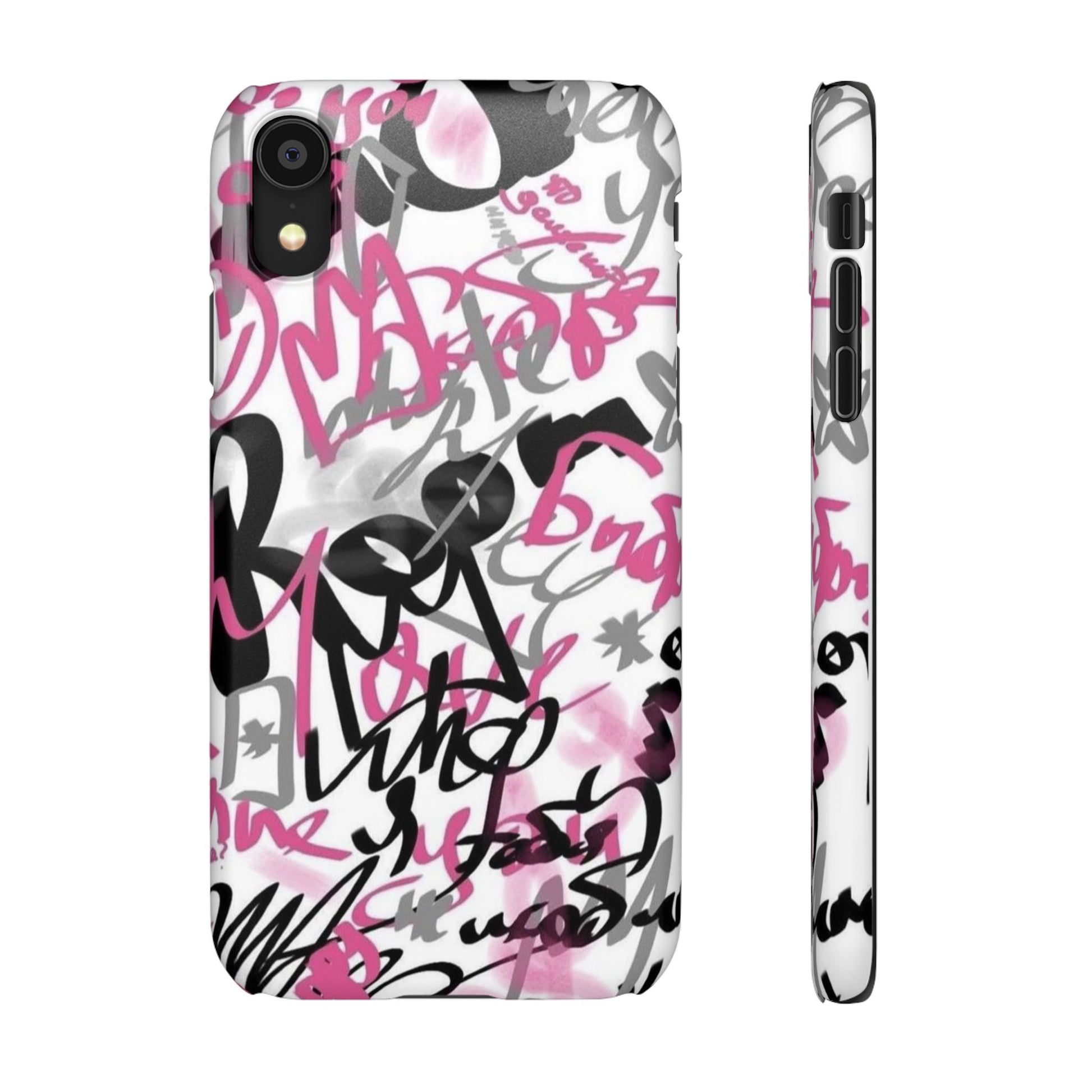 Trendy Graffiti Snap Cases for iPhone - Stylish Protection with Vibrant Art
