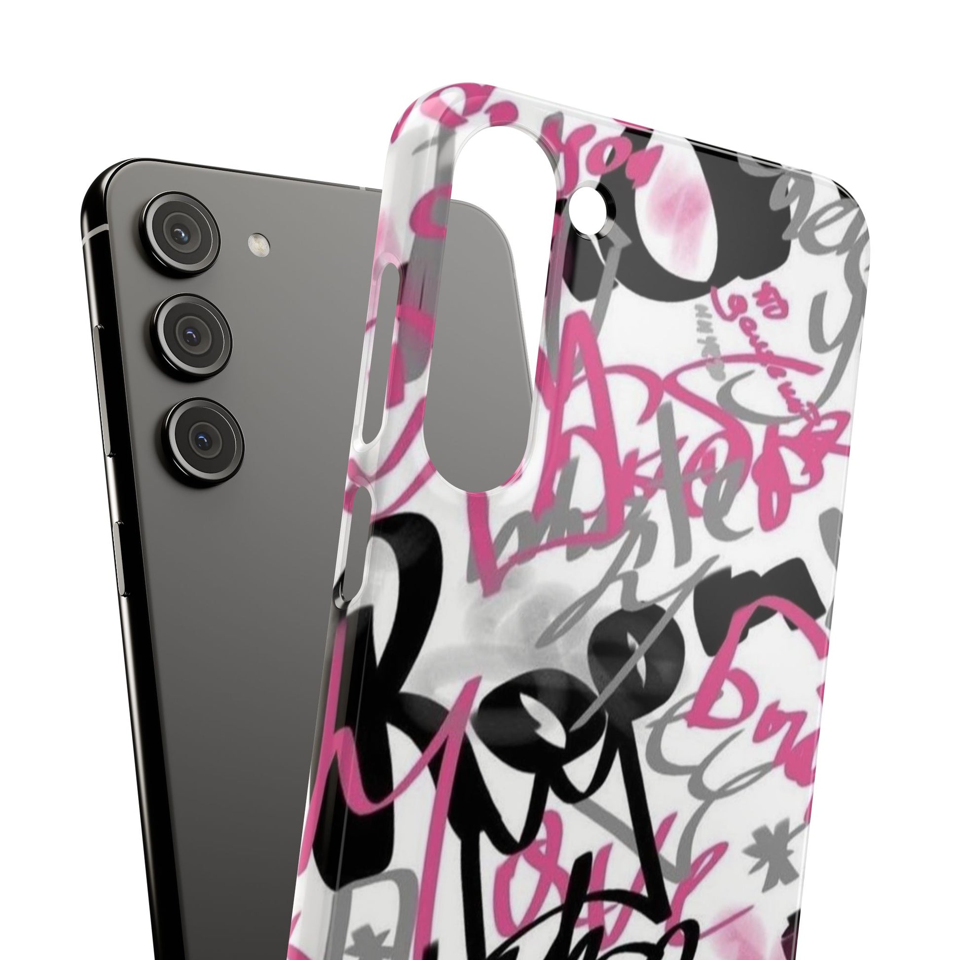 Trendy Graffiti Snap Cases for iPhone - Stylish Protection with Vibrant Art