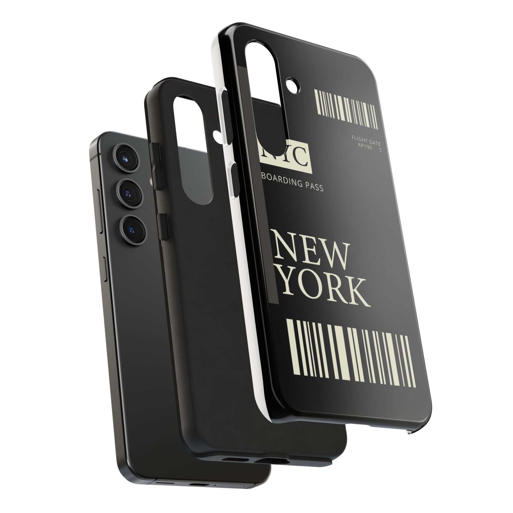 NYC Boarding Pass Phone Case – Tough Protective Cover for Travelers