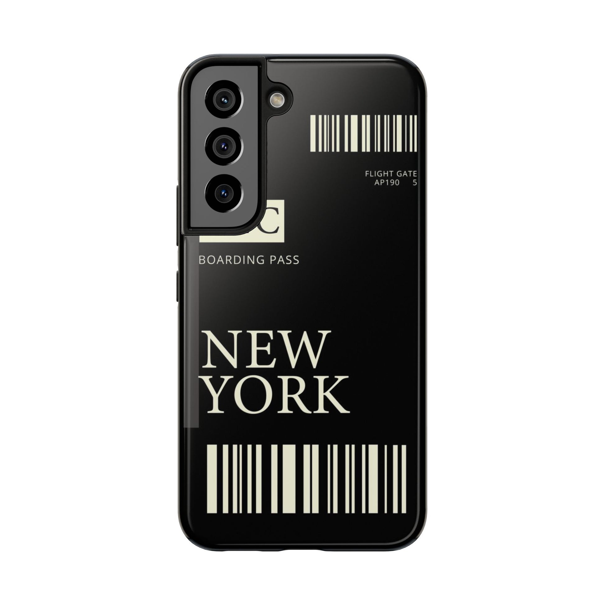 NYC Boarding Pass Phone Case – Tough Protective Cover for Travelers