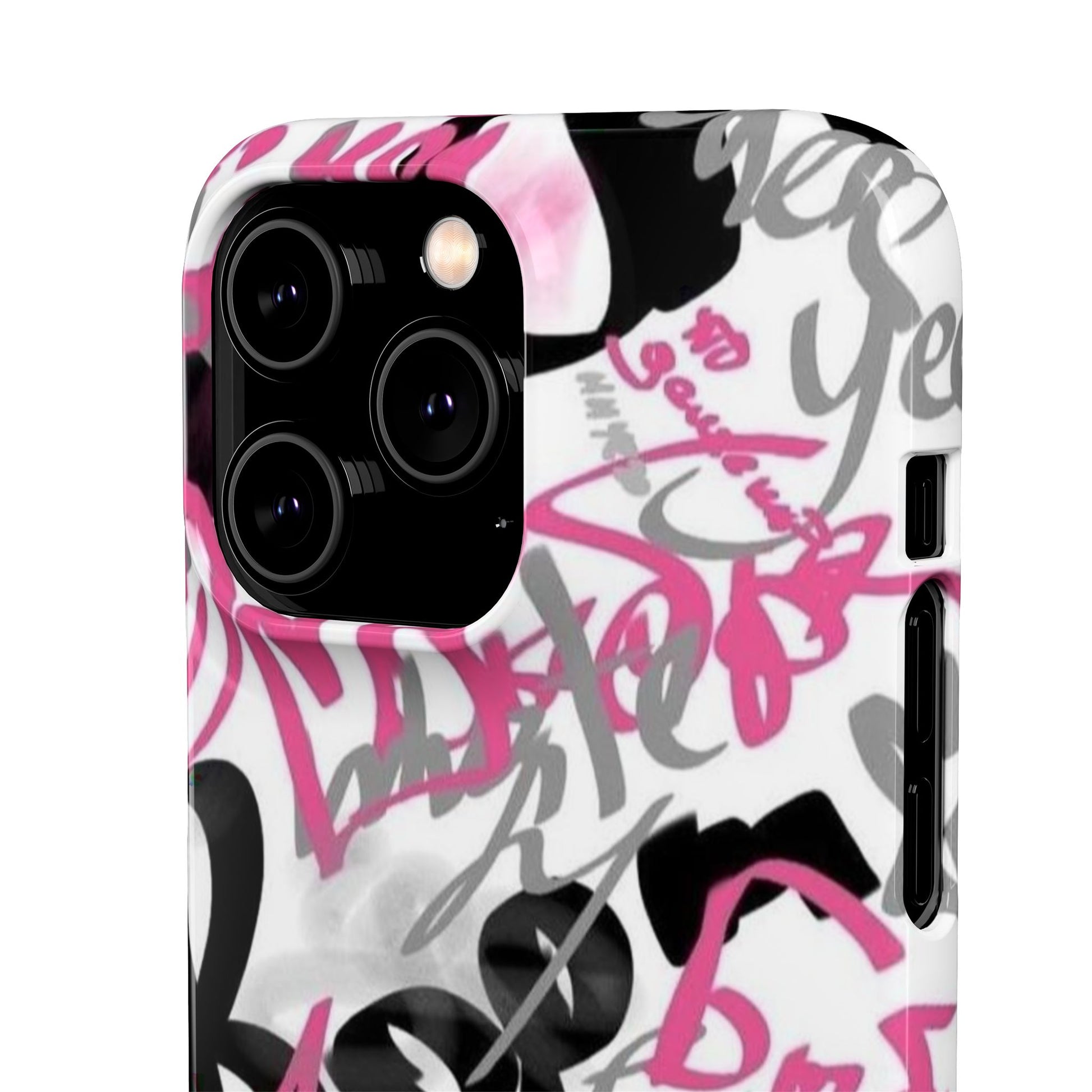 Trendy Graffiti Snap Cases for iPhone - Stylish Protection with Vibrant Art