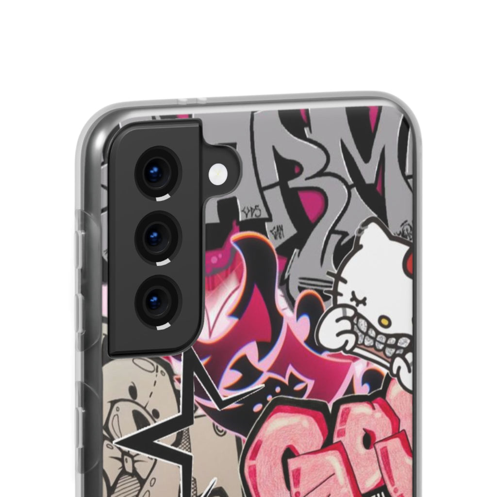 Urban Graffiti Flexi Cases - Colorful Street Art Phone Cover for Trendsetters