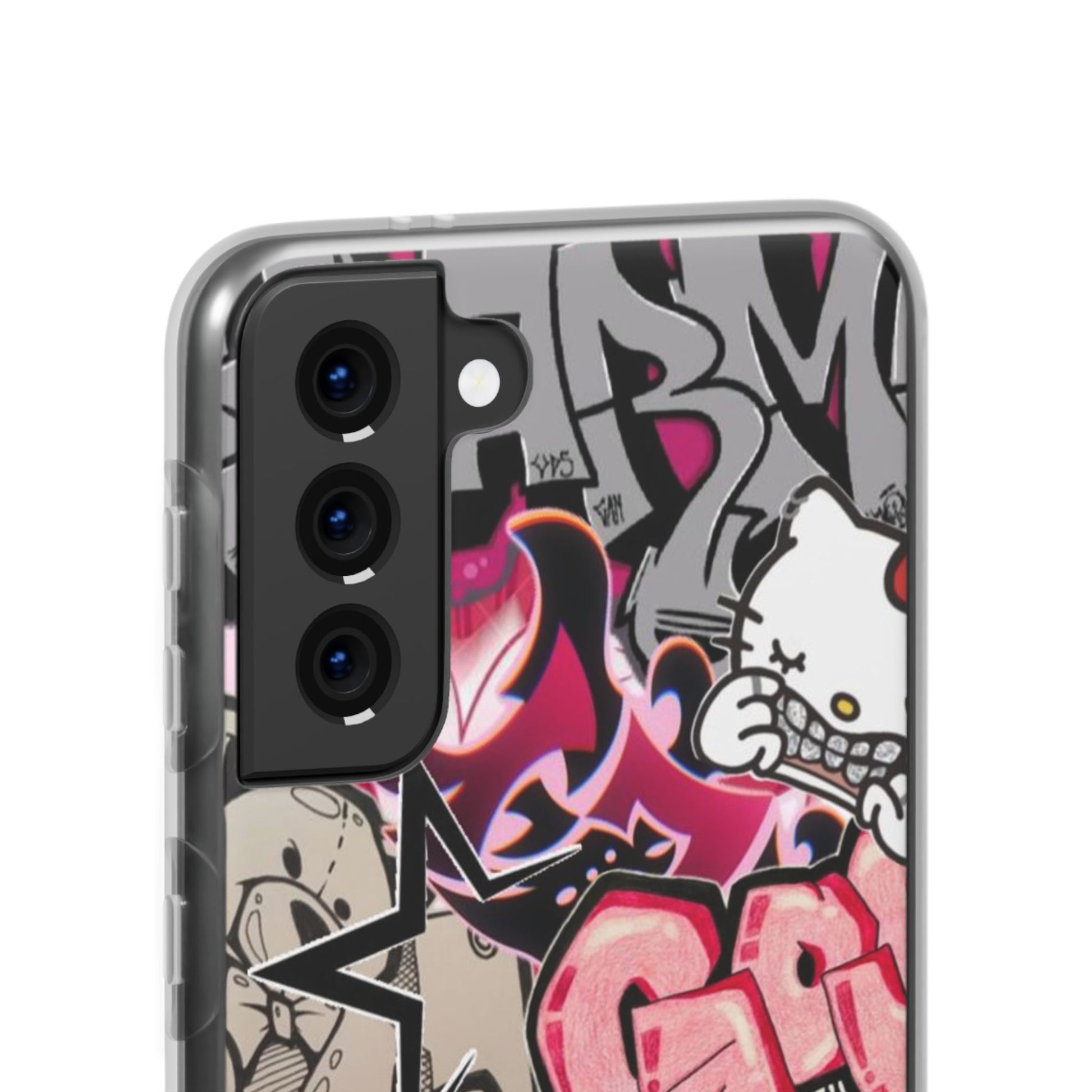 Urban Graffiti Flexi Cases - Colorful Street Art Phone Cover for Trendsetters