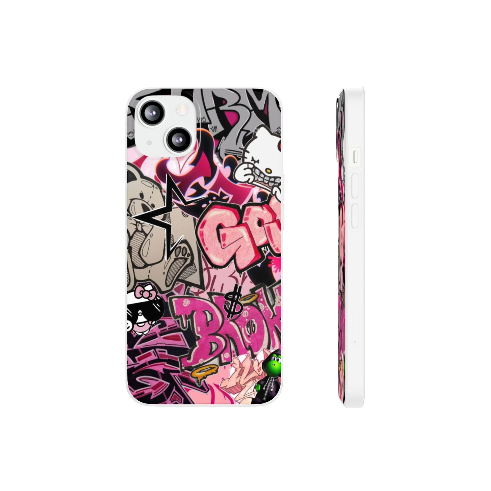 Urban Graffiti Flexi Cases - Colorful Street Art Phone Cover for Trendsetters