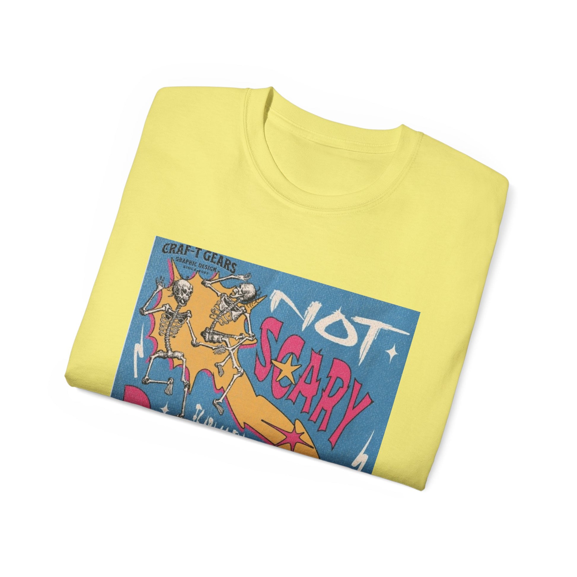 Not Scary Bones Unisex Ultra Cotton Tee - Fun Graphic T-Shirt for Halloween and Everyday Wear