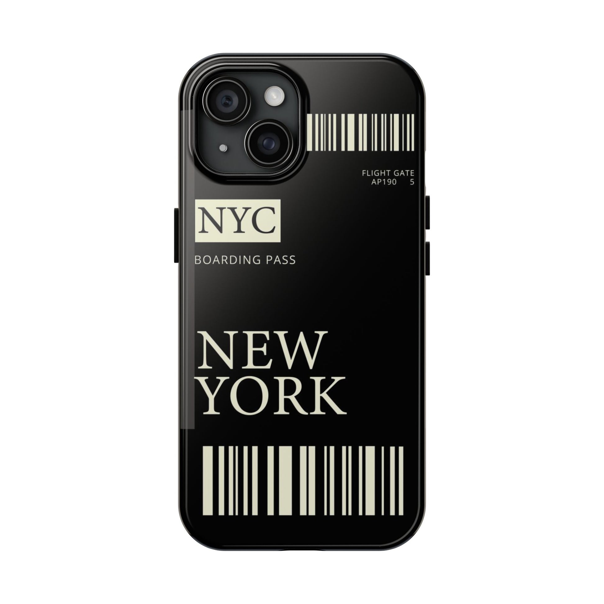 NYC Boarding Pass Phone Case – Tough Protective Cover for Travelers