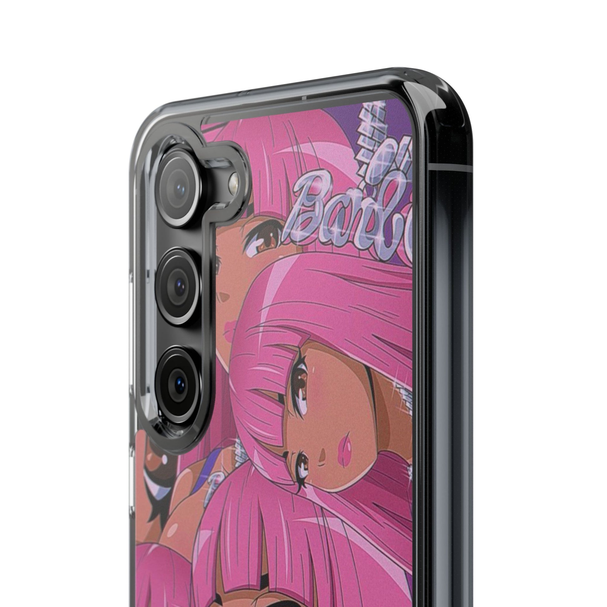 Barbie-Inspired Clear Phone Case - Trendy Protective Cover for Fashion Lovers