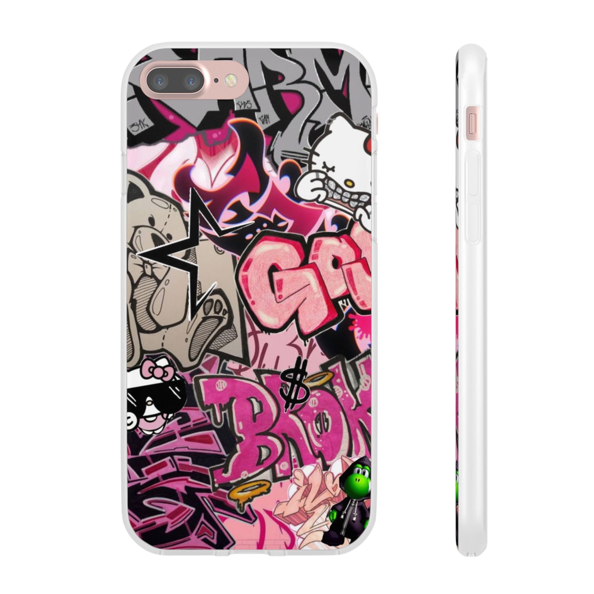 Urban Graffiti Flexi Cases - Colorful Street Art Phone Cover for Trendsetters