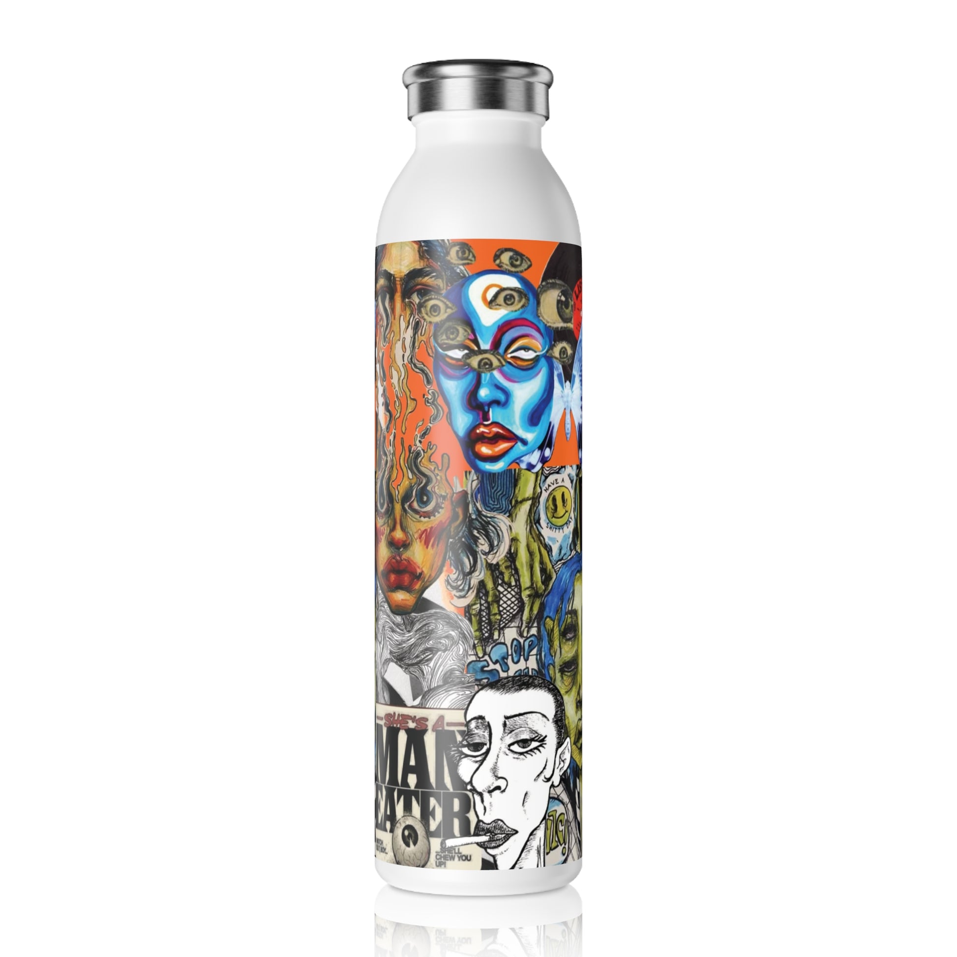 Artistic Water Bottle Design for Eco-Friendly Hydration