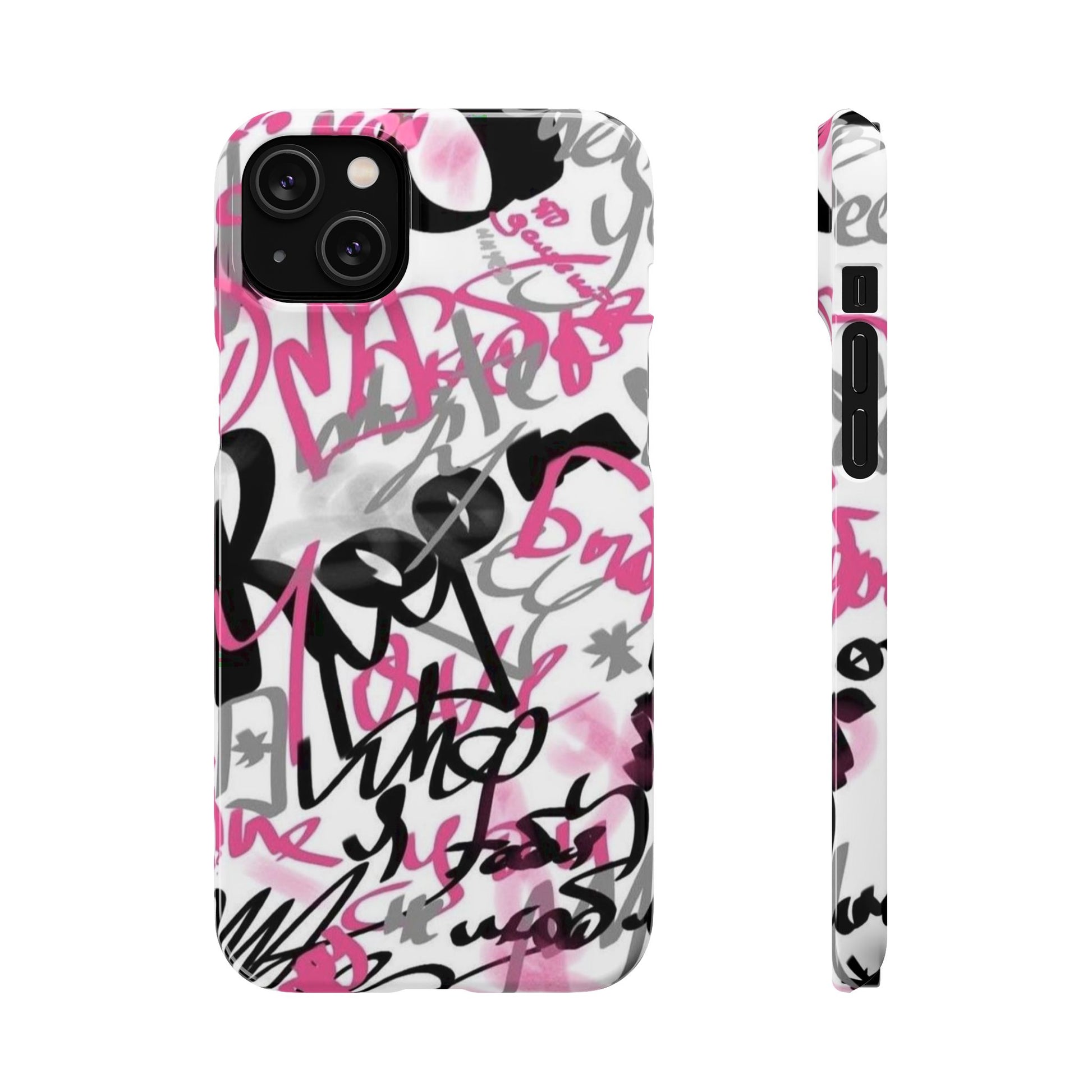 Trendy Graffiti Snap Cases for iPhone - Stylish Protection with Vibrant Art