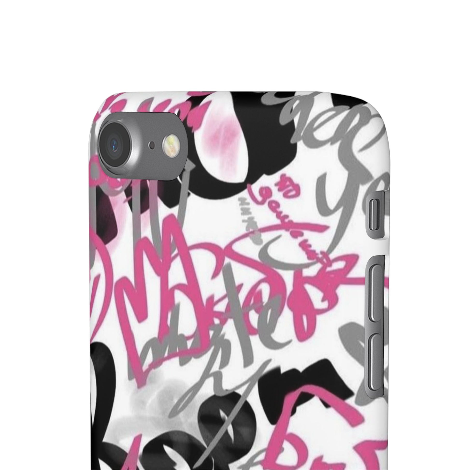 Trendy Graffiti Snap Cases for iPhone - Stylish Protection with Vibrant Art