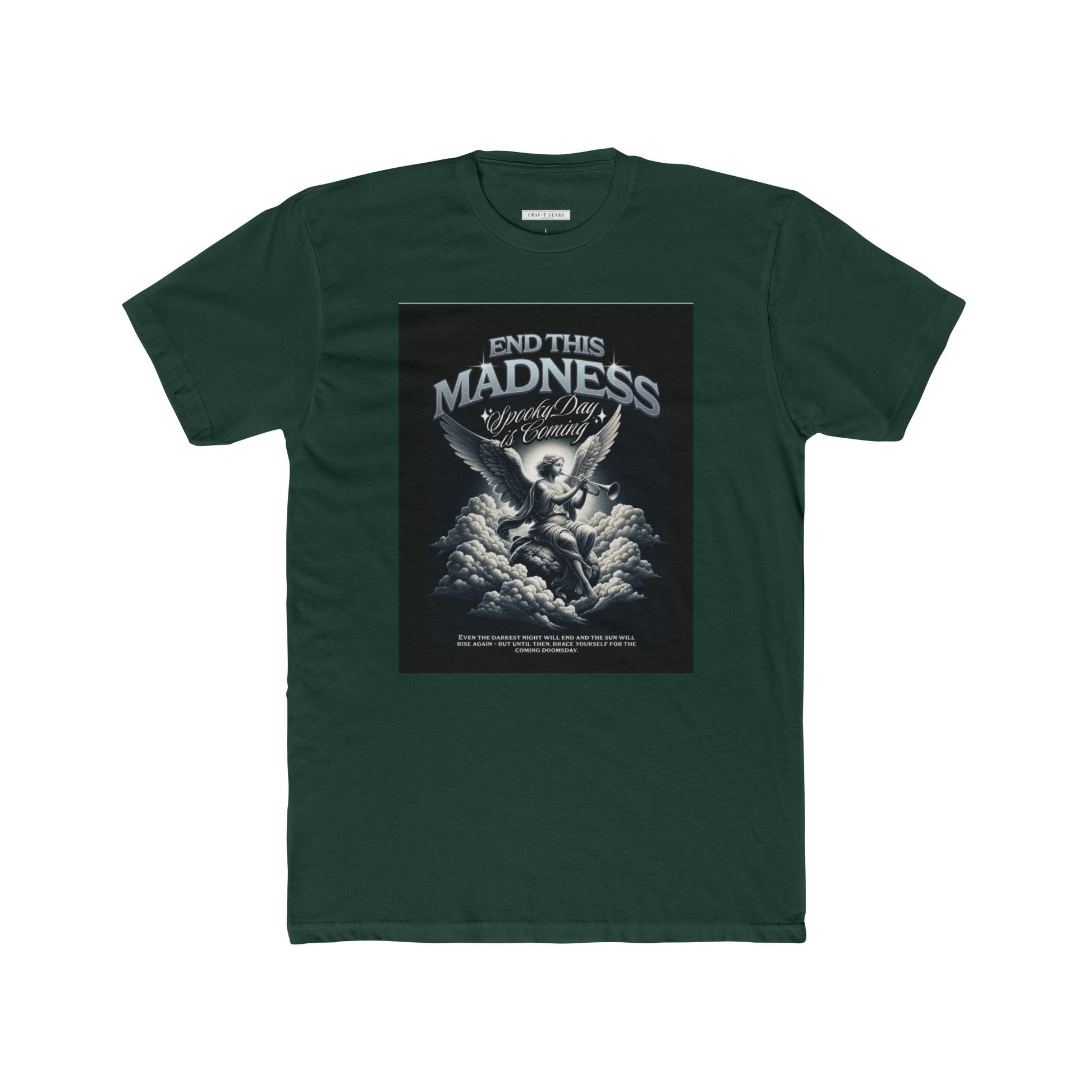 End This Madness Male Cotton Crew Tee - Graphic T-Shirt for Casual Wear