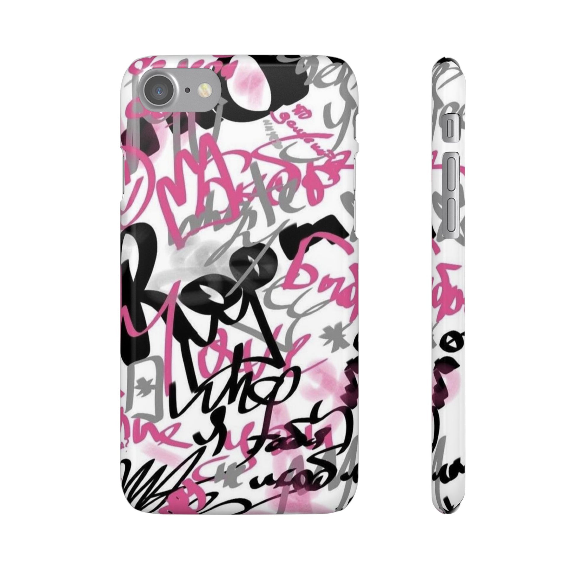 Trendy Graffiti Snap Cases for iPhone - Stylish Protection with Vibrant Art