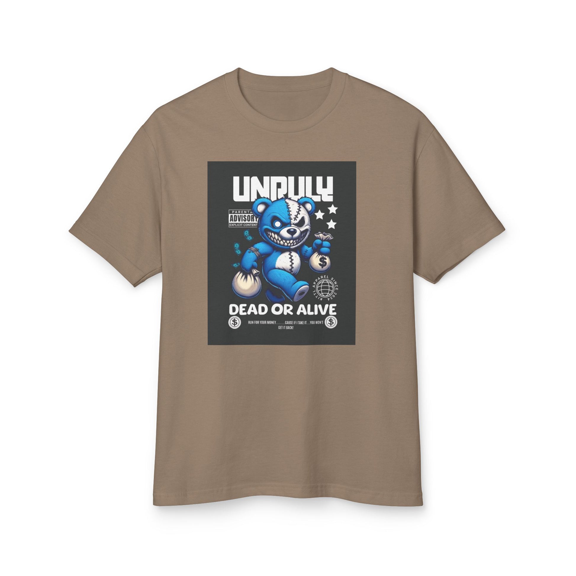 Male Graphic Tee - 'Unruly Dead or Alive' Design