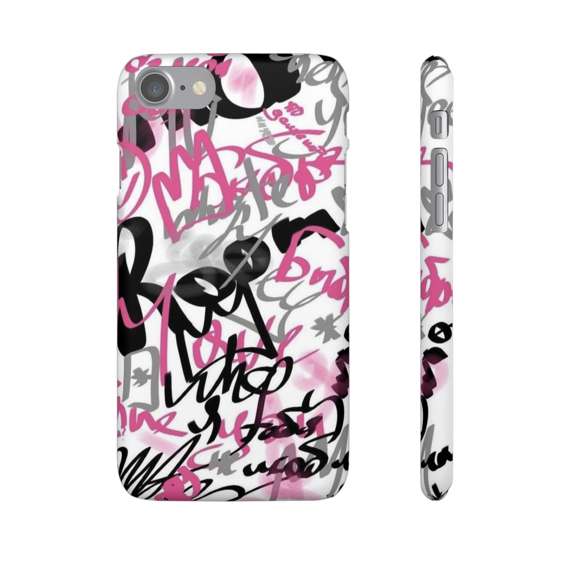 Trendy Graffiti Snap Cases for iPhone - Stylish Protection with Vibrant Art