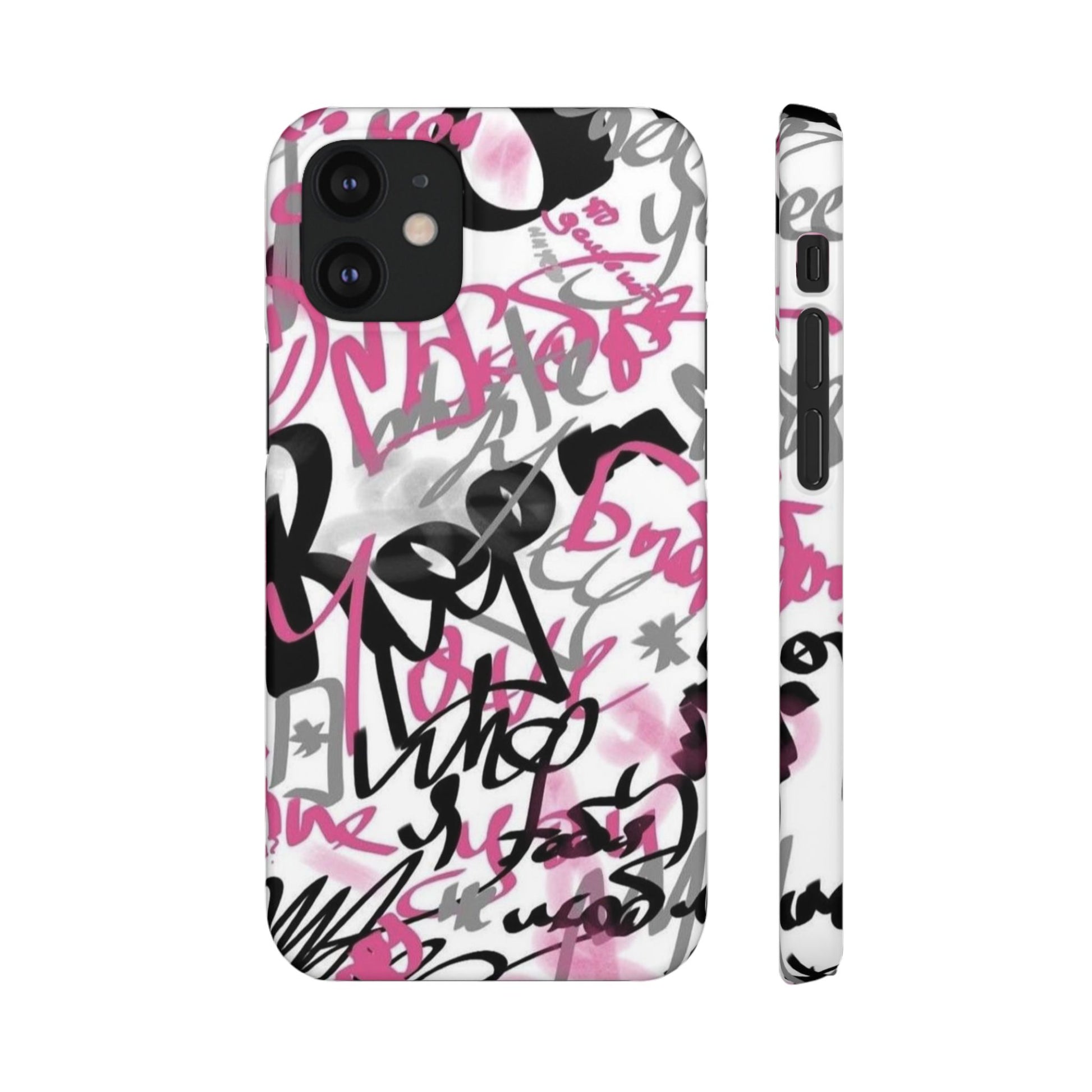 Trendy Graffiti Snap Cases for iPhone - Stylish Protection with Vibrant Art