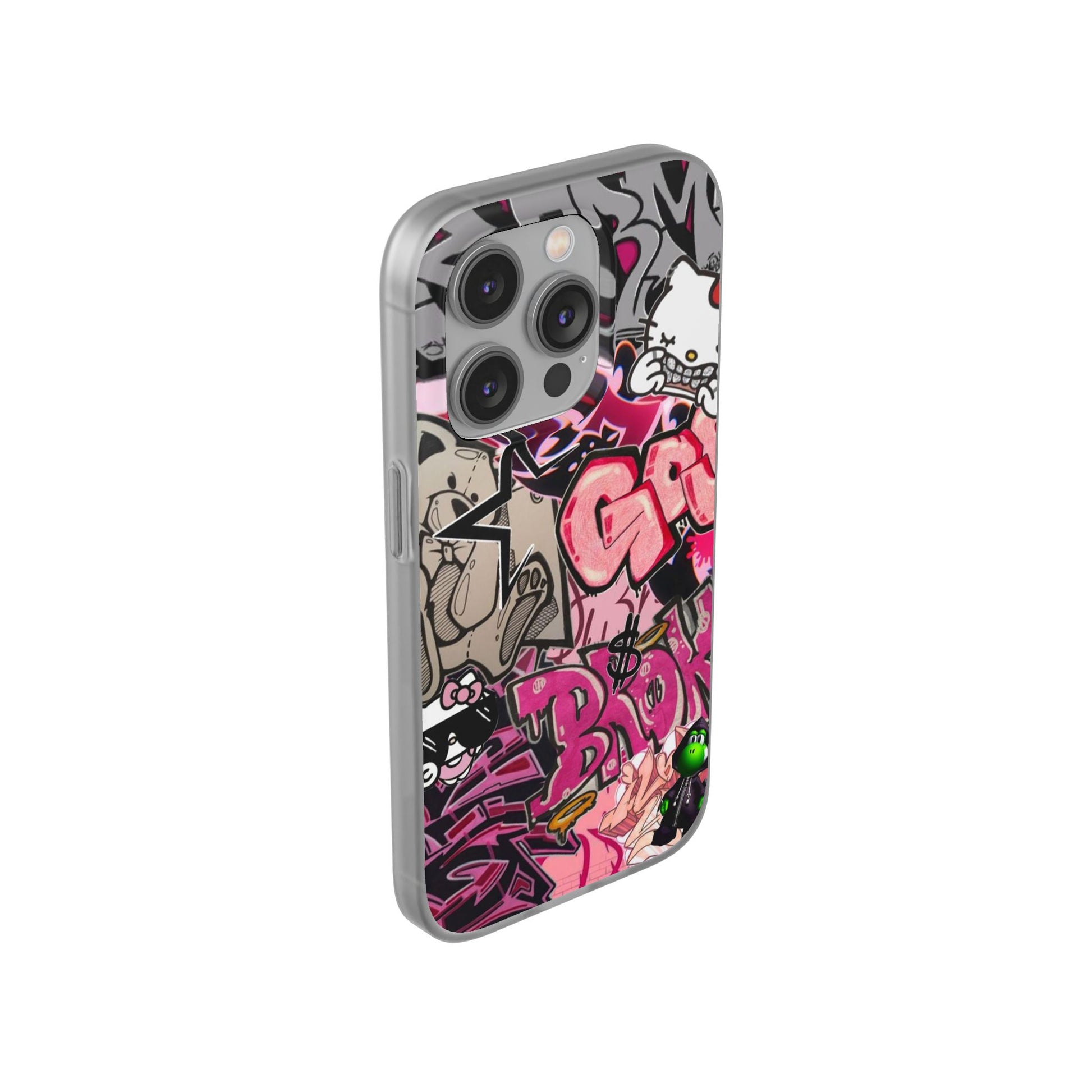 Urban Graffiti Flexi Cases - Colorful Street Art Phone Cover for Trendsetters