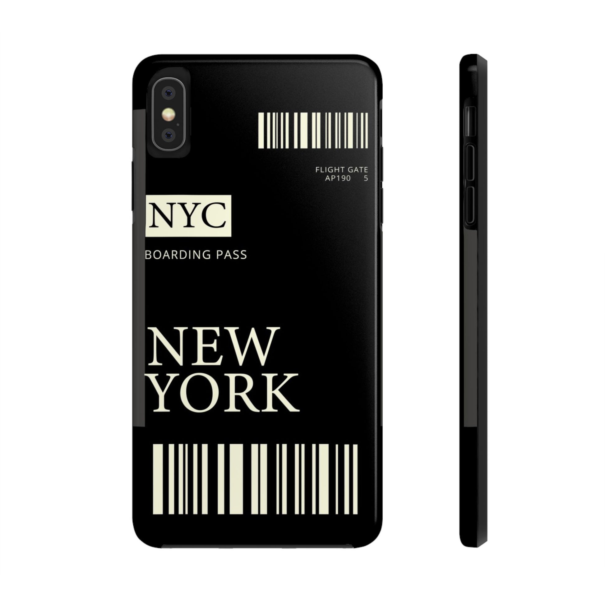 NYC Boarding Pass Phone Case – Tough Protective Cover for Travelers