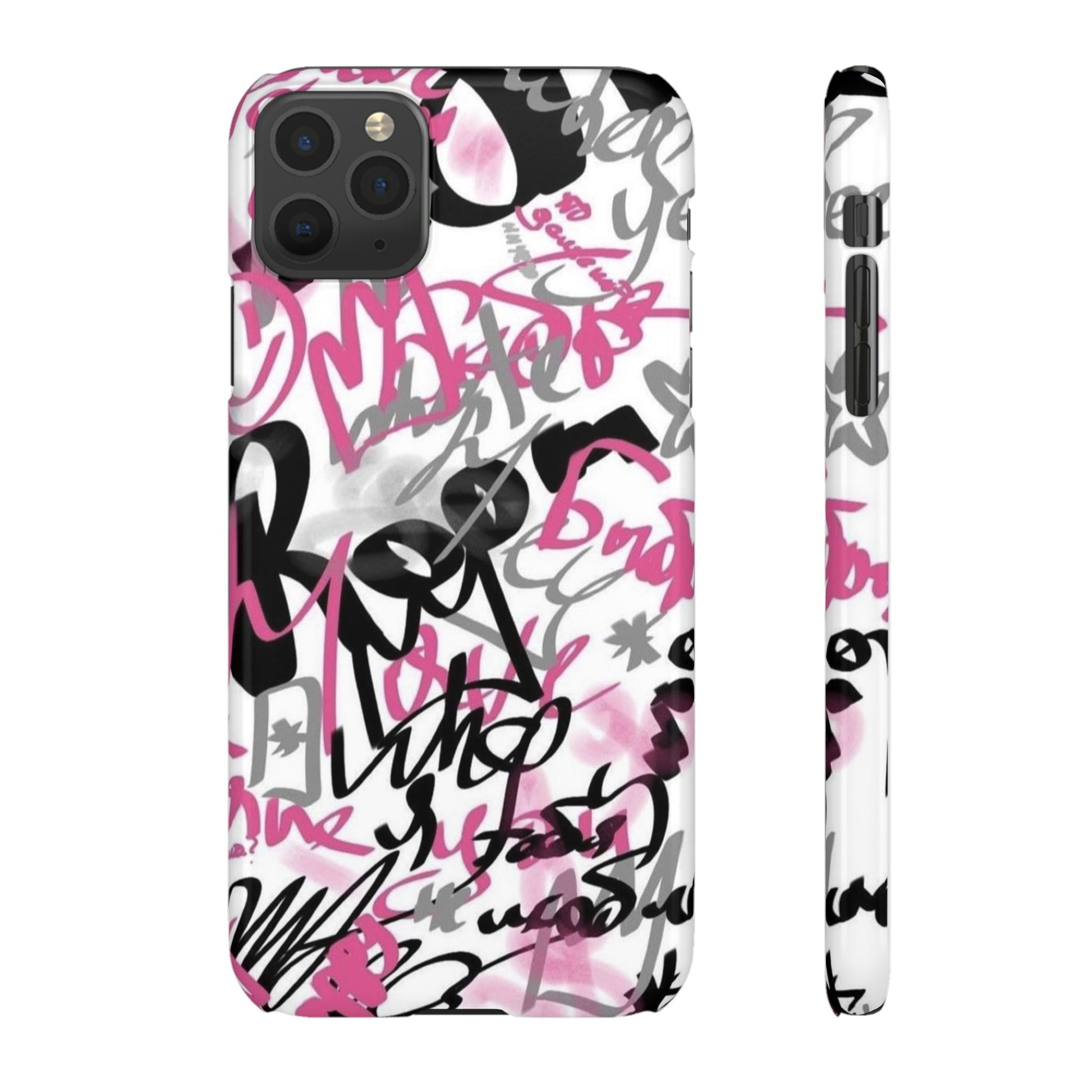 Trendy Graffiti Snap Cases for iPhone - Stylish Protection with Vibrant Art