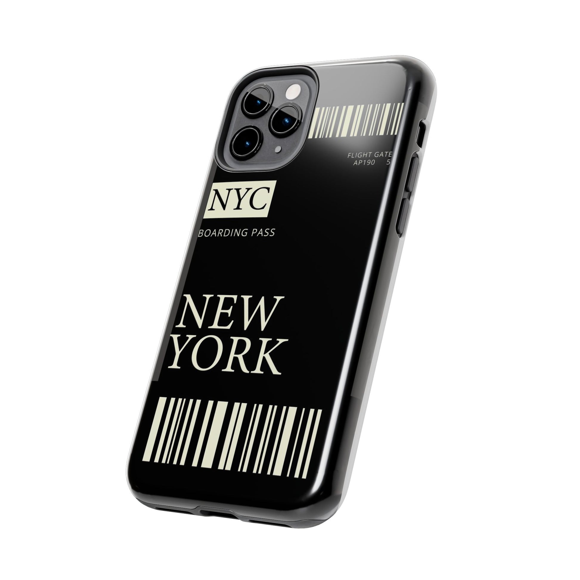 NYC Boarding Pass Phone Case – Tough Protective Cover for Travelers