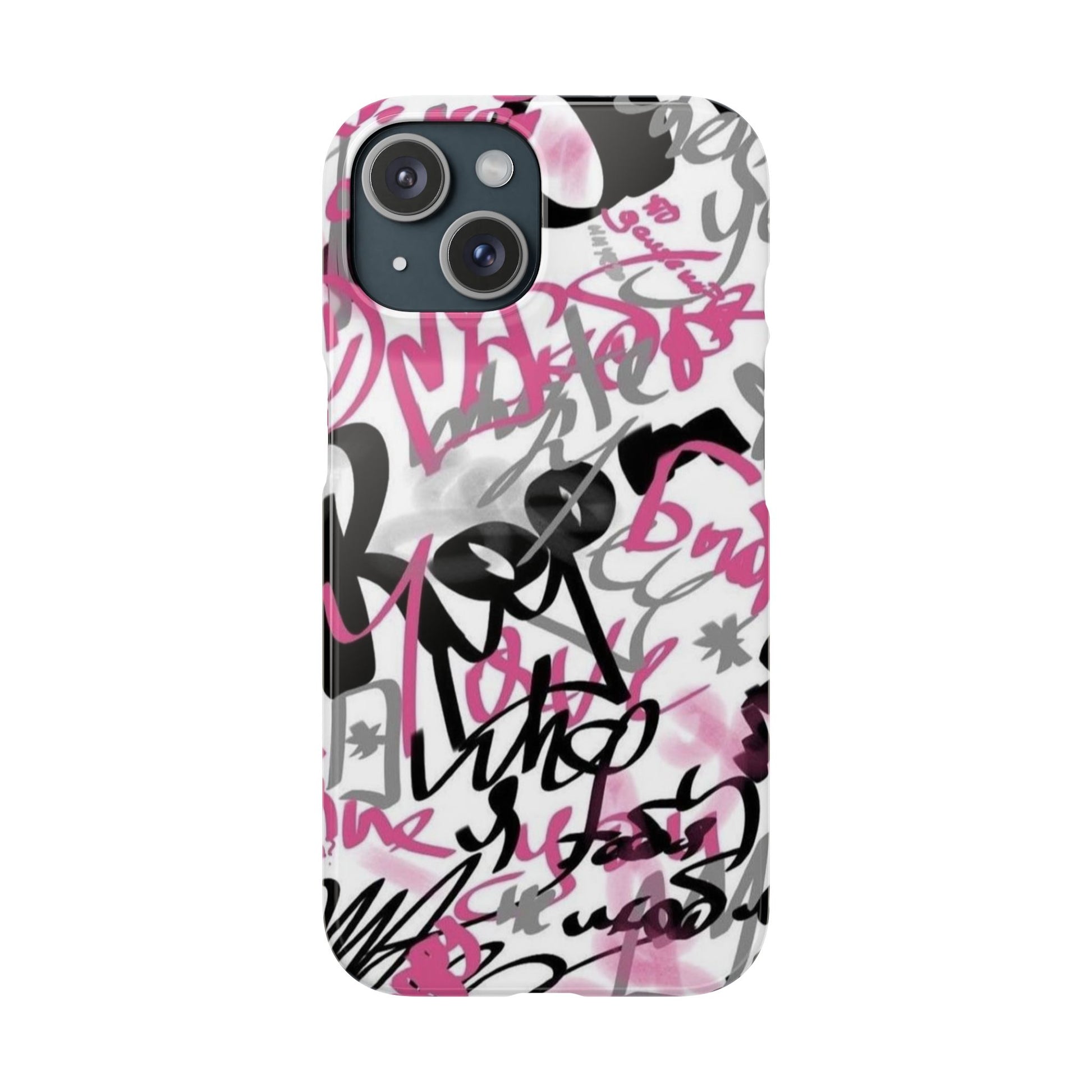 Trendy Graffiti Snap Cases for iPhone - Stylish Protection with Vibrant Art