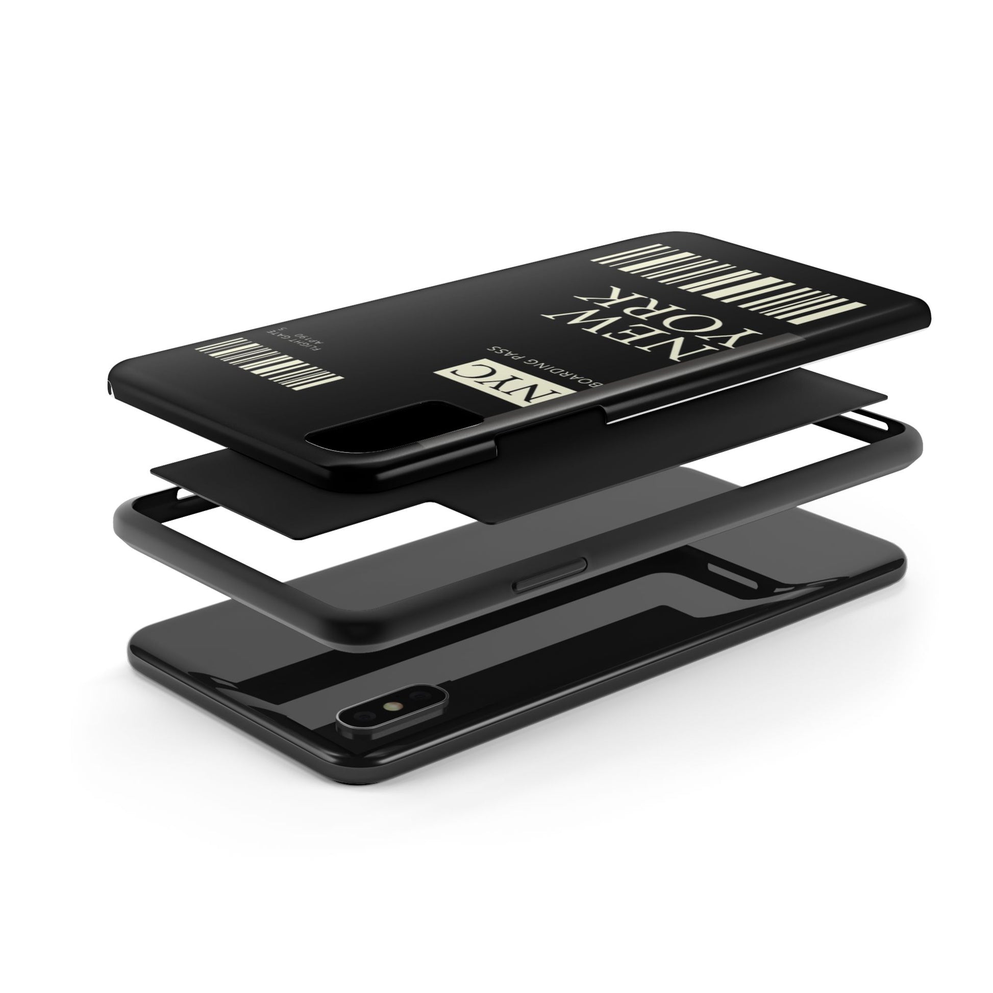 NYC Boarding Pass Phone Case – Tough Protective Cover for Travelers