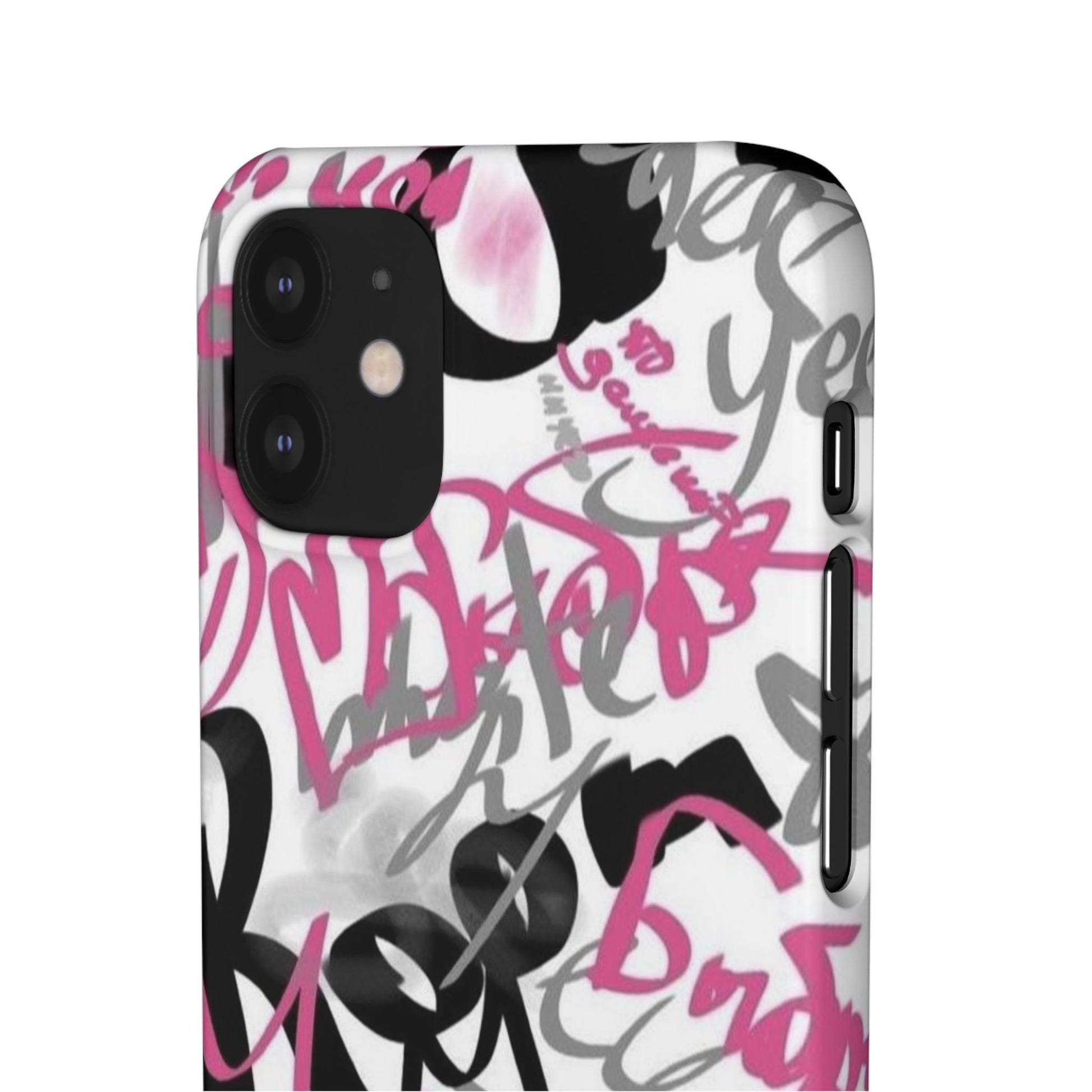 Trendy Graffiti Snap Cases for iPhone - Stylish Protection with Vibrant Art