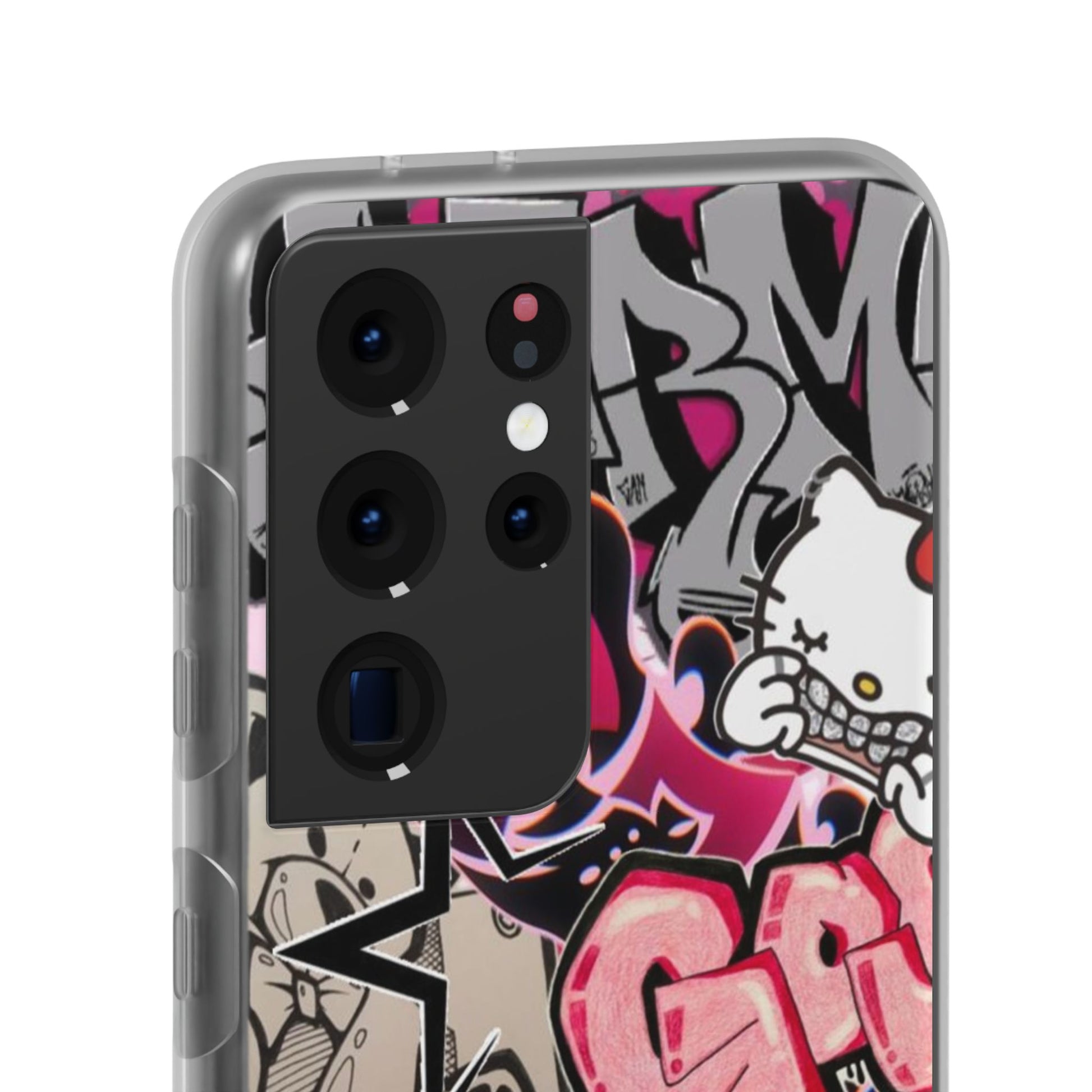 Urban Graffiti Flexi Cases - Colorful Street Art Phone Cover for Trendsetters