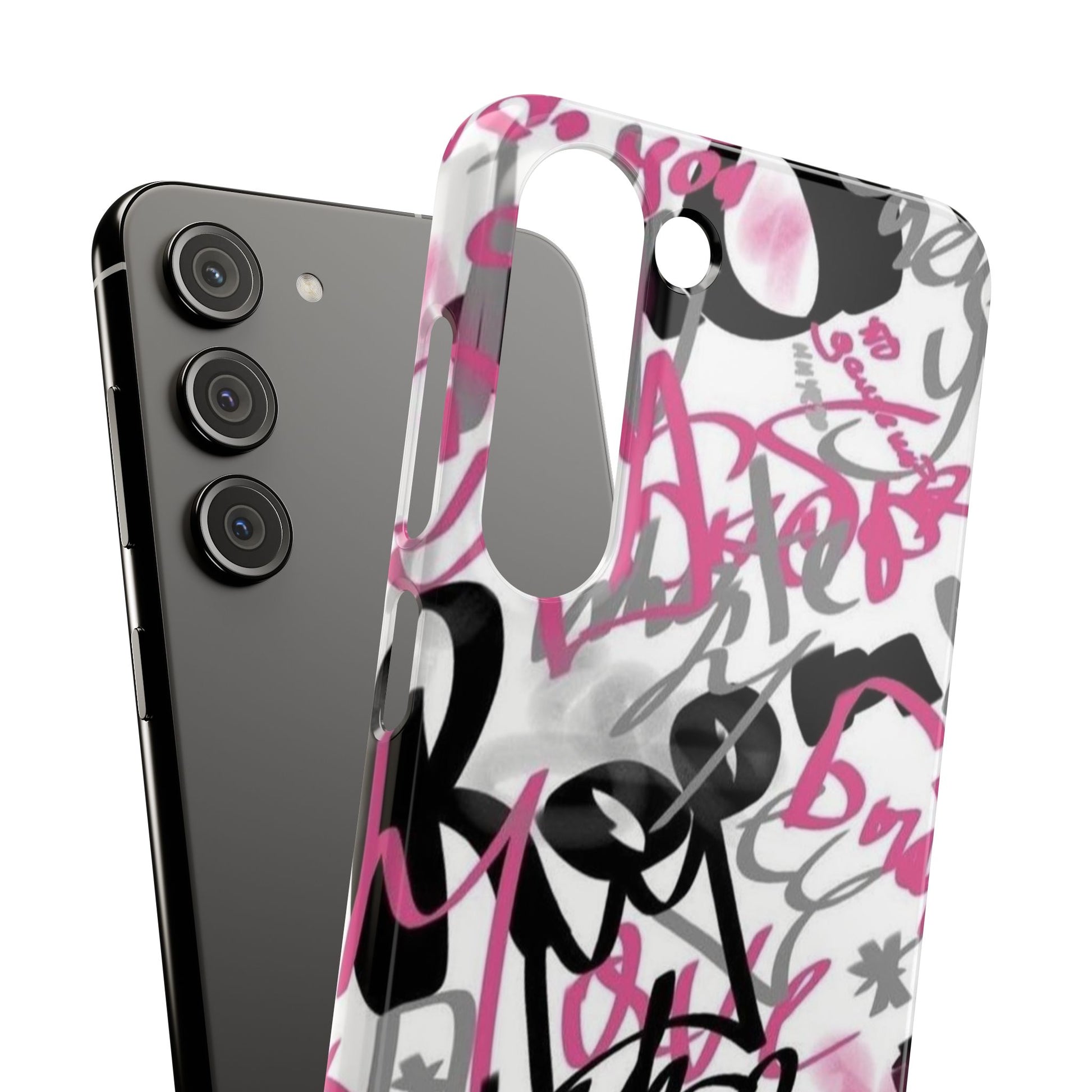 Trendy Graffiti Snap Cases for iPhone - Stylish Protection with Vibrant Art