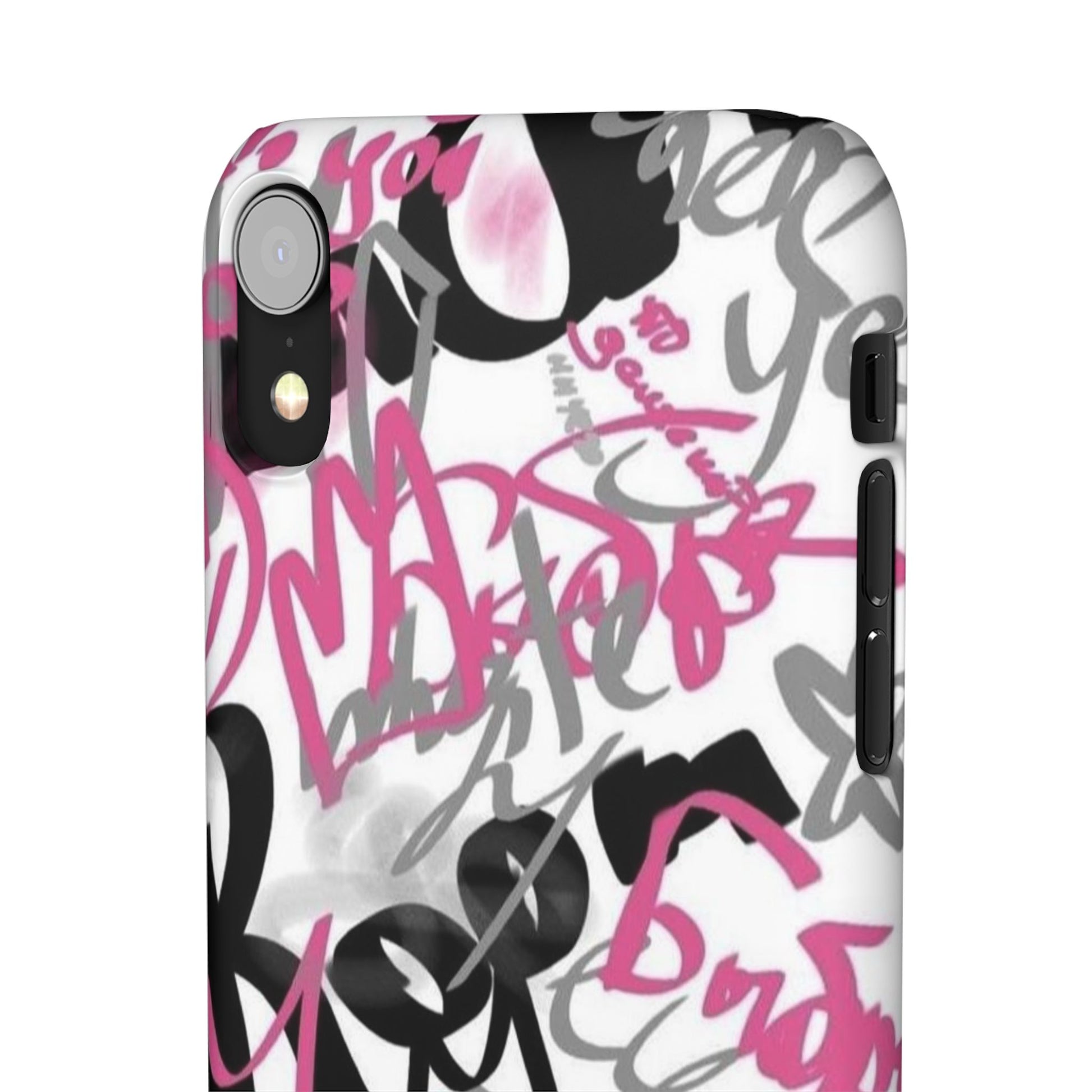 Trendy Graffiti Snap Cases for iPhone - Stylish Protection with Vibrant Art