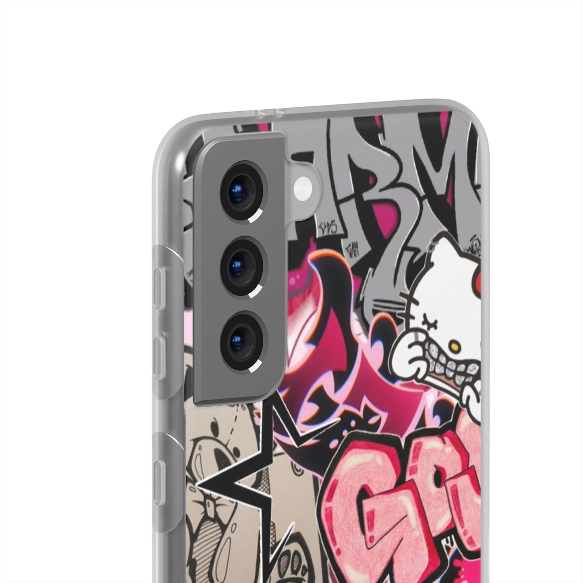 Urban Graffiti Flexi Cases - Colorful Street Art Phone Cover for Trendsetters