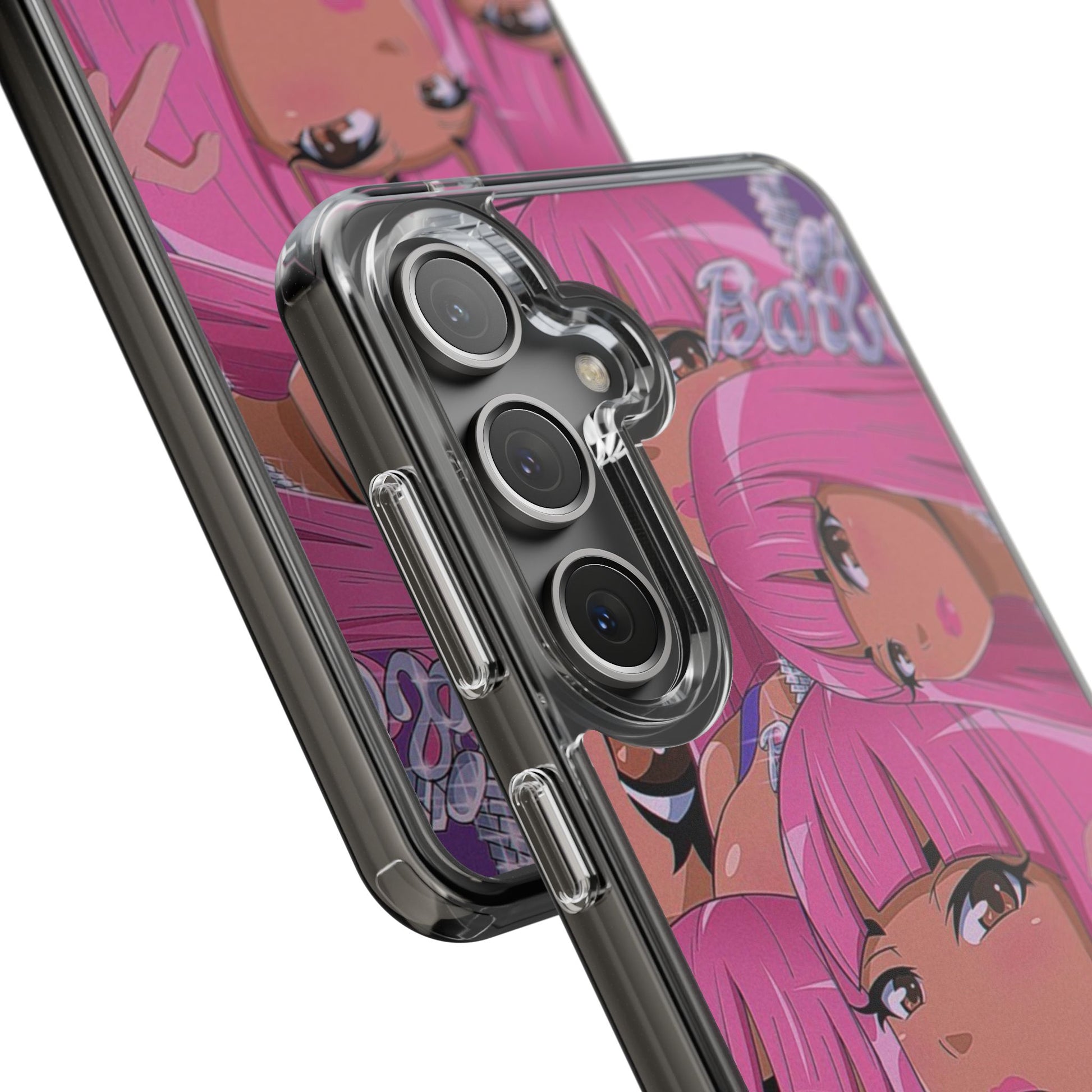 Barbie-Inspired Clear Phone Case - Trendy Protective Cover for Fashion Lovers